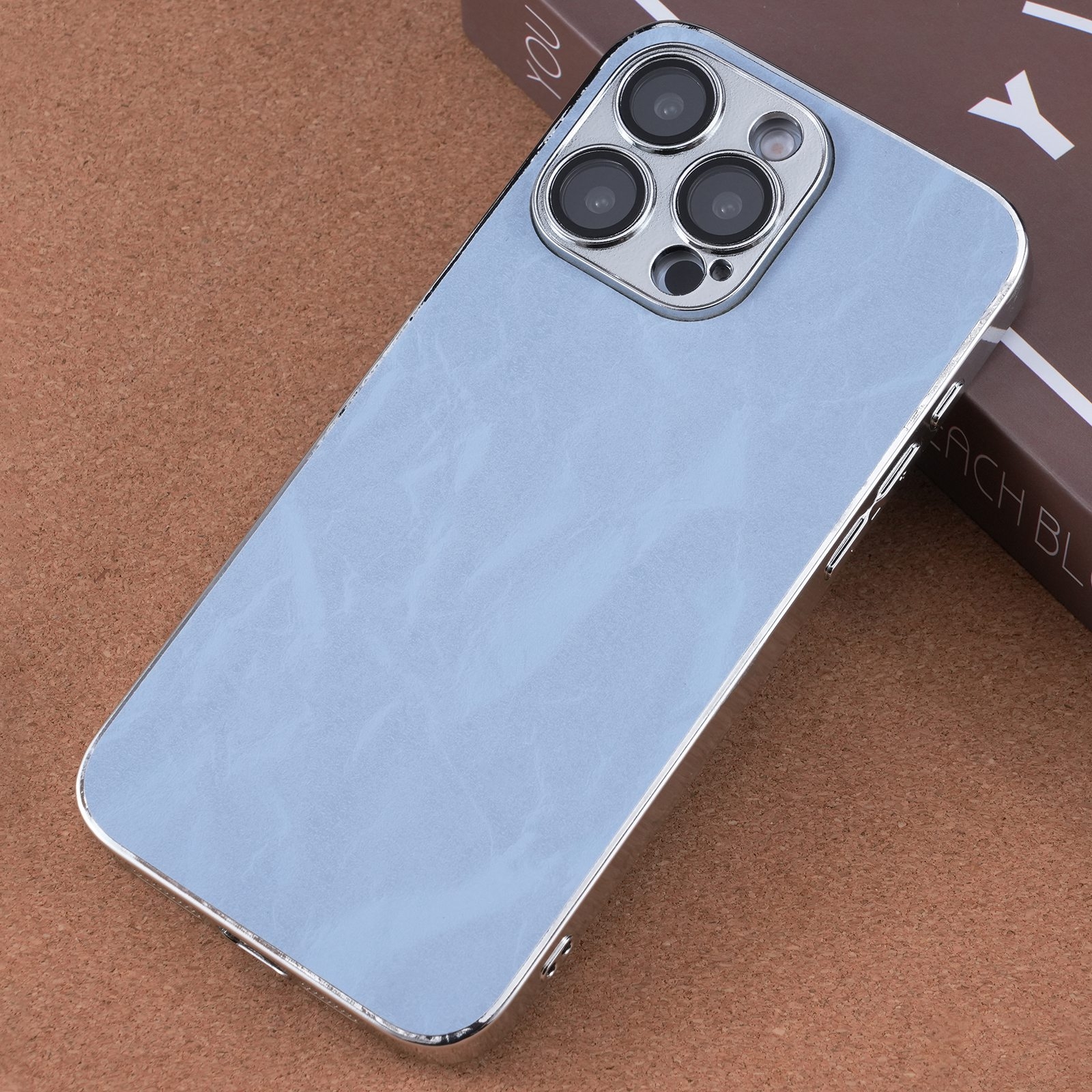 For iPhone 12 Pro Electroplating Snowflake PC Hybrid TPU Phone Case(Blue) - Shopkiz.com