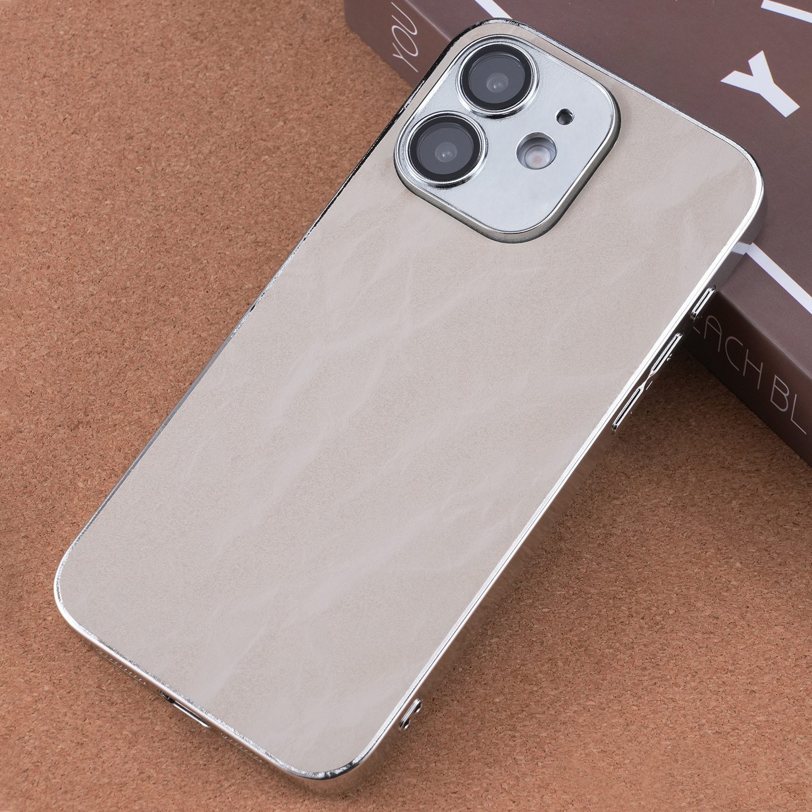 For iPhone 12 Electroplating Snowflake PC Hybrid TPU Phone Case(Bark Color) - Shopkiz.com