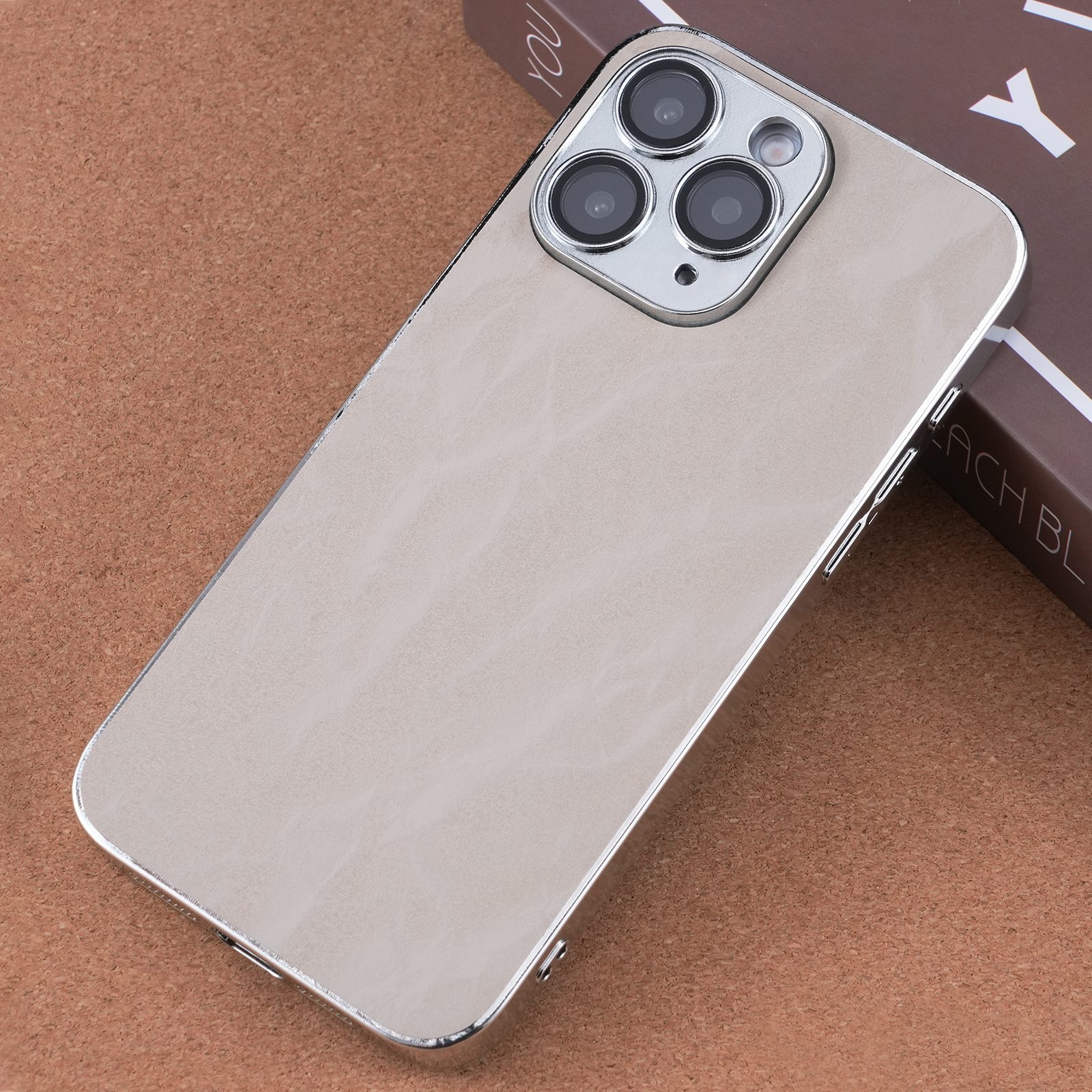 For iPhone 11 Pro Max Electroplating Snowflake PC Hybrid TPU Phone Case(Bark Color) - Shopkiz.com