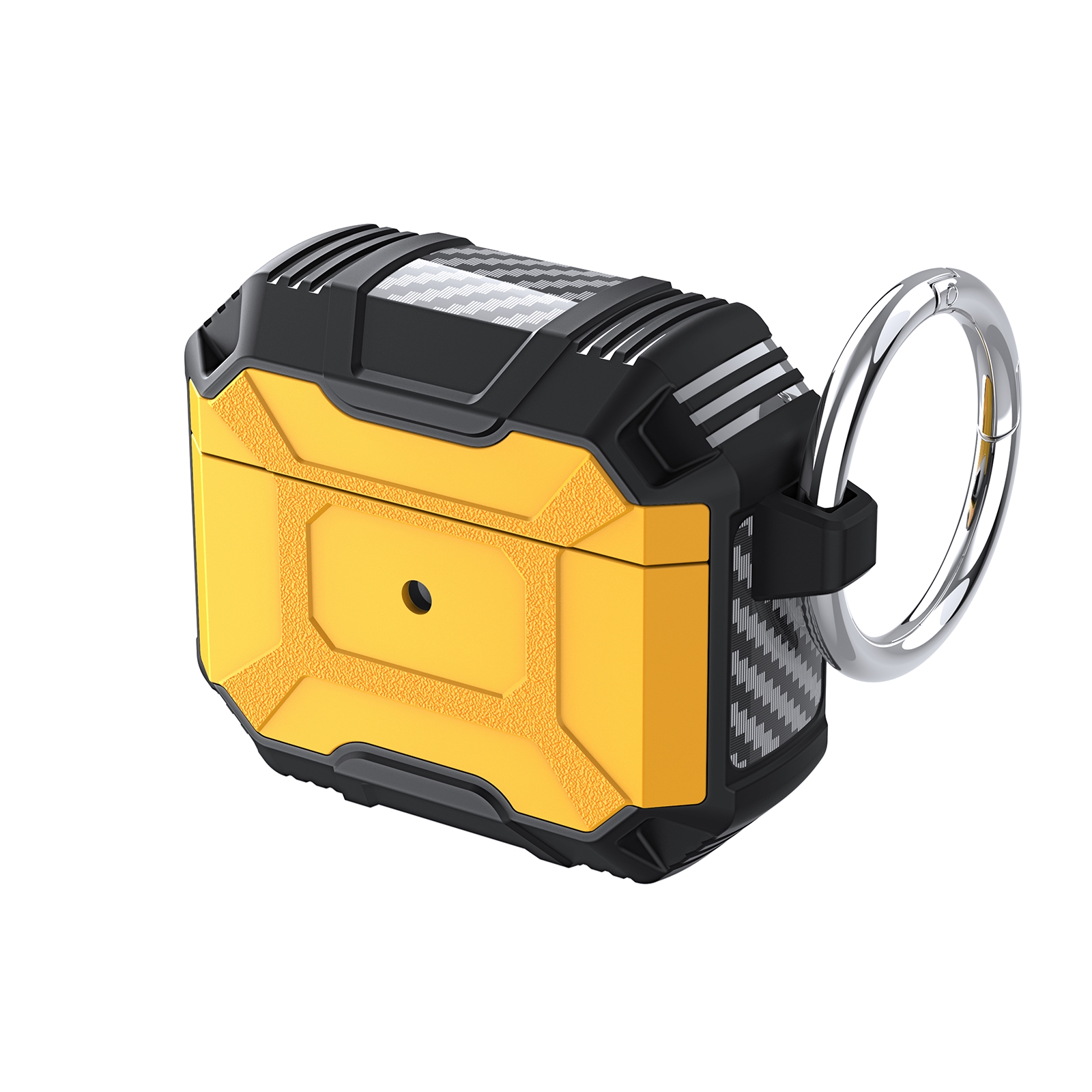 For AirPods 4 Battle Armor Four-corner Shockproof Earphone Protective Case(Yellow) - Shopkiz.com