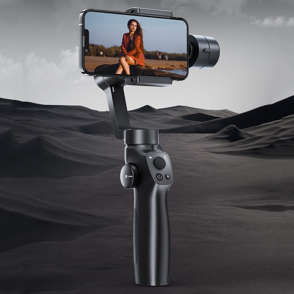 FUNSNAP Capture 2s Smart 3-Axis Handheld Gimbal Phone Live Stabilizer, Basic Version(Black) - Shopkiz.com
