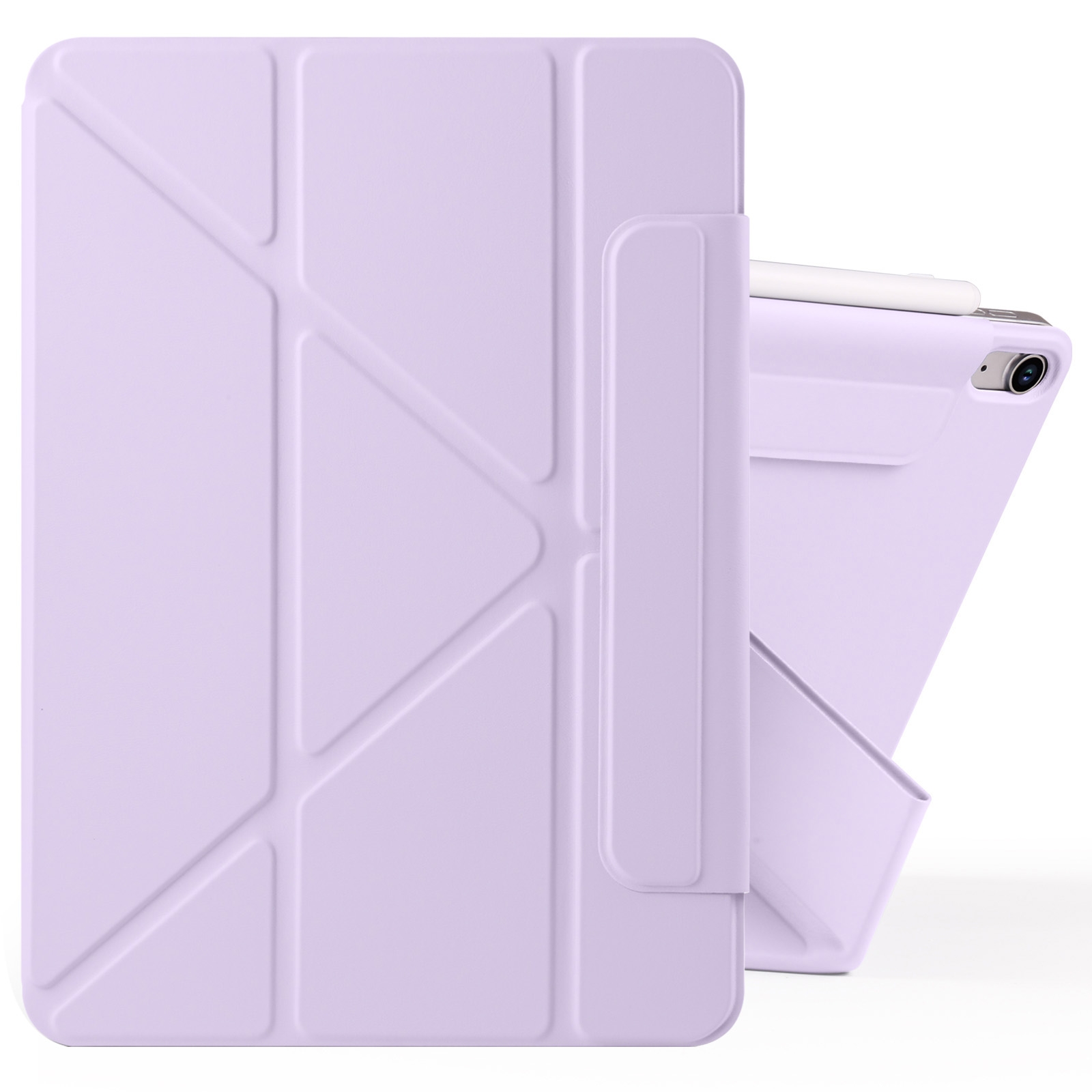 For iPad Air 13 2026 / 2025 / 2024 Fixed Buckle Magnetic Deformation Leather Tablet Case(Purple) - Shopkiz.com