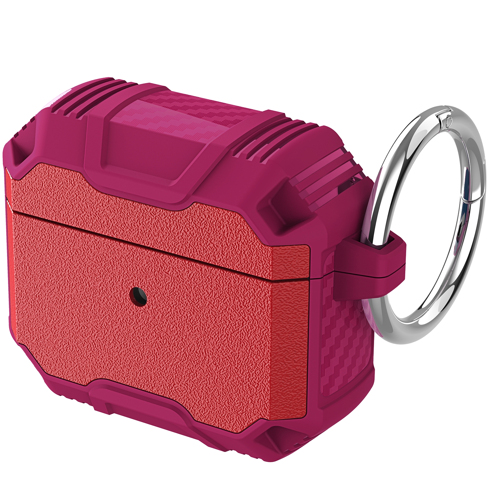 For AirPods 4 Wireless Earphones Shockproof Protective Case(Red + Rose Red) - Shopkiz.com