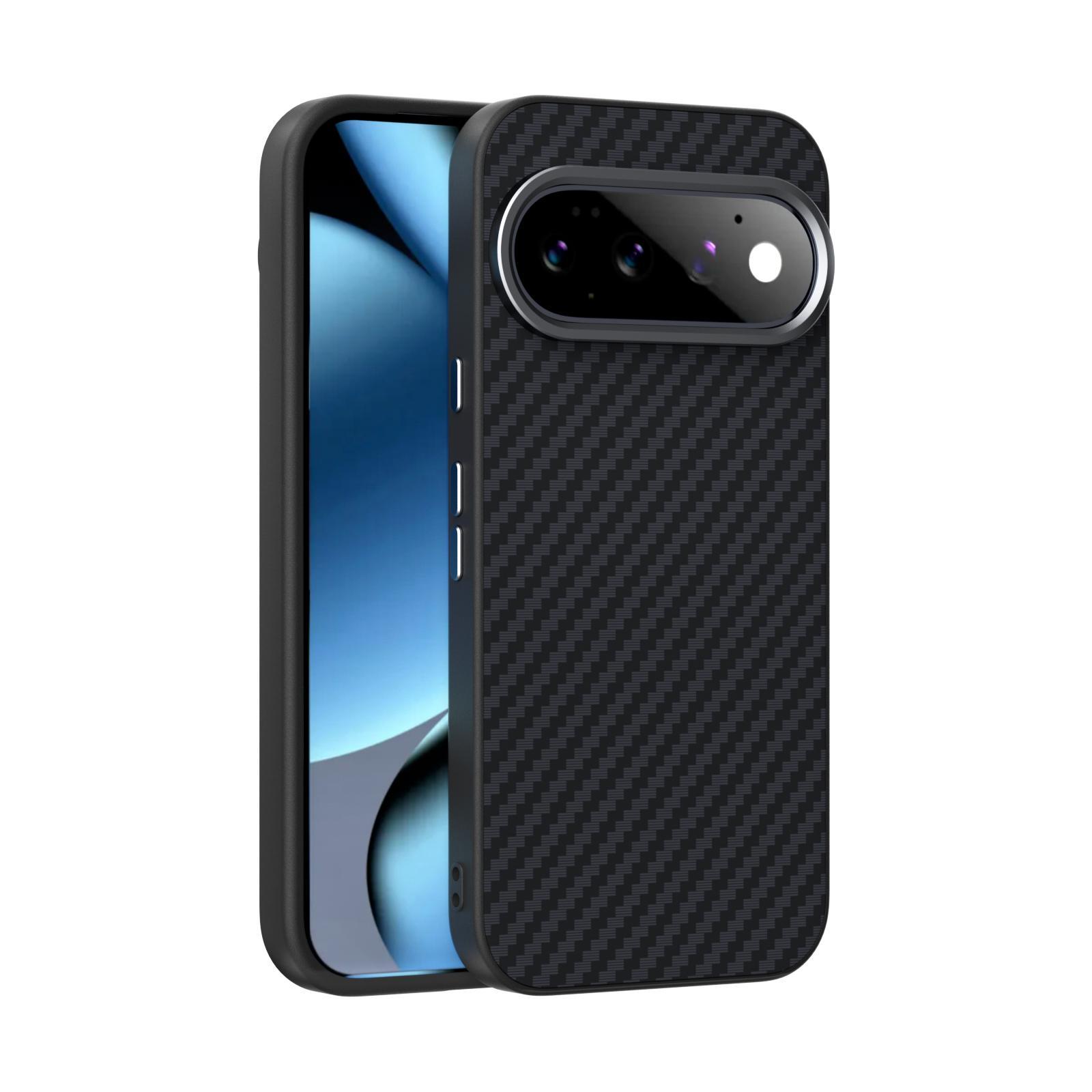 For Google Pixel 11 ABEEL C Carbon Fiber Series 6D Micro Relief MagSafe Phone Case(Black) - Shopkiz.com