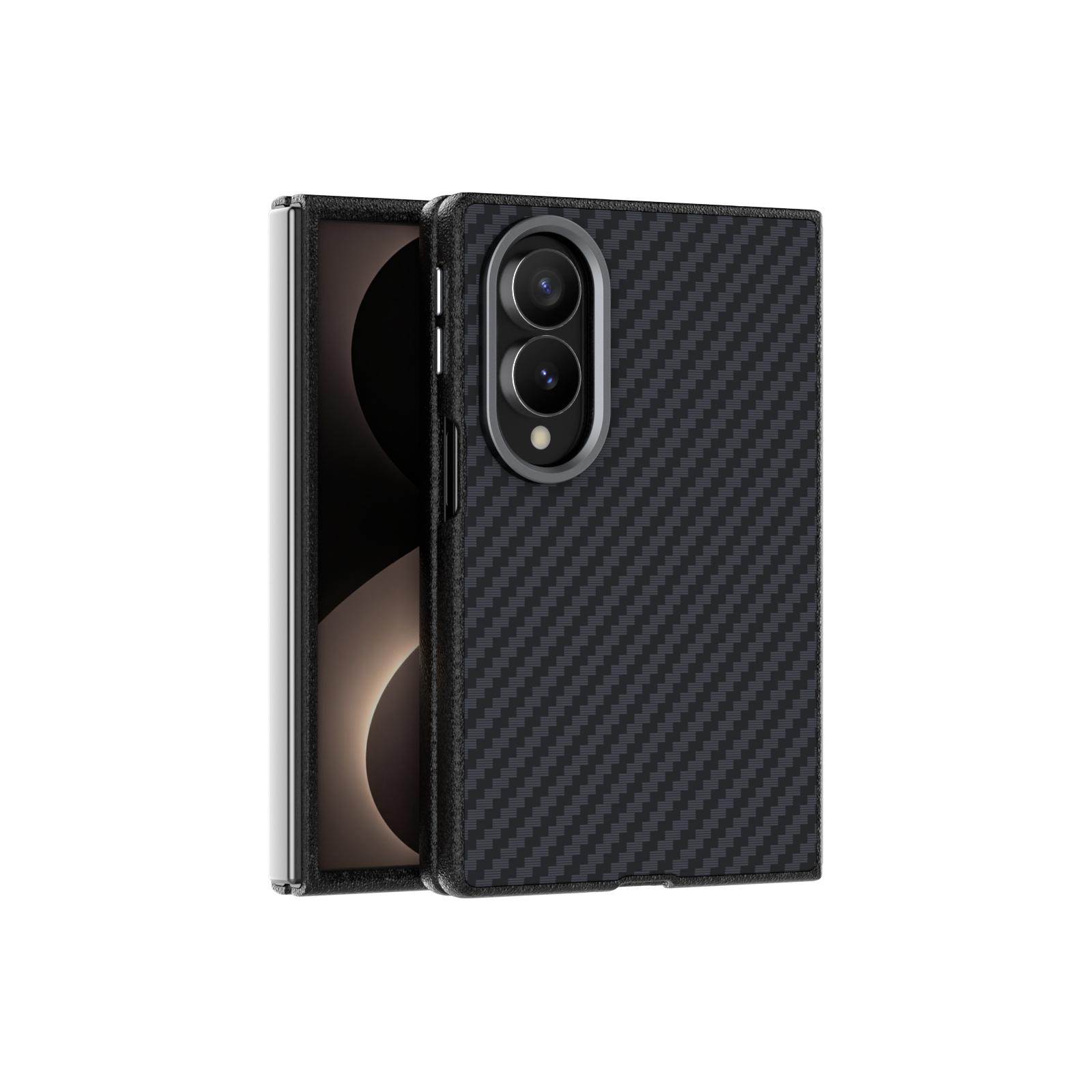 For Galaxy Z Fold8 5G ABEEL C Carbon Fiber Series 6D Micro Relief MagSafe Phone Case(Black) - Shopkiz.com