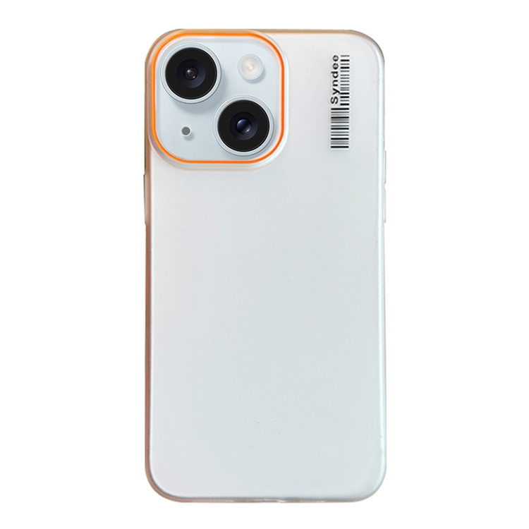 For iPhone 15 Soft Sandy Skin Feel Translucent PC Phone Case(Transparent White) - Shopkiz.com