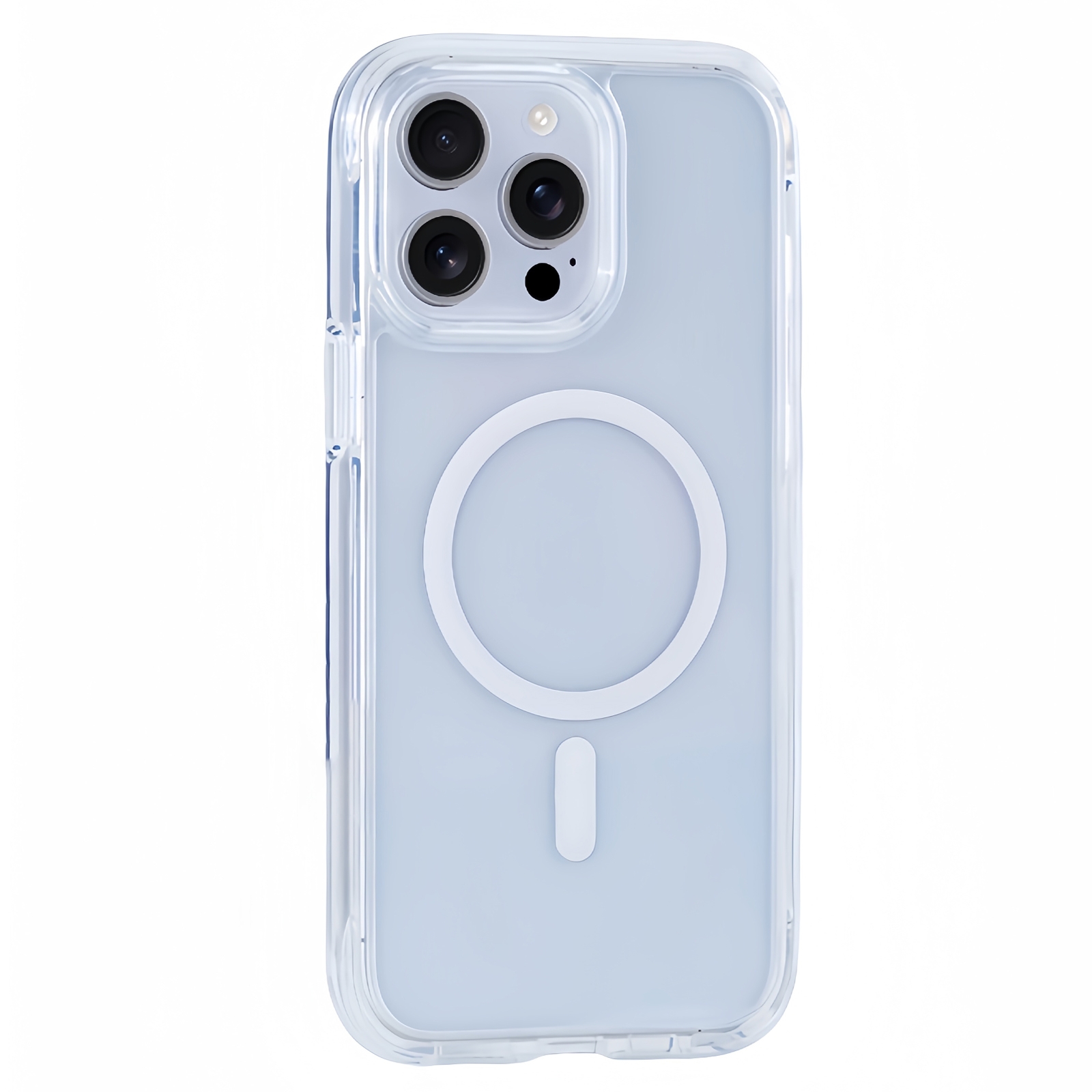 For iPhone 14 Pro Vacuum Airbag Y2 Series Transparent MagSafe Magnetic Phone Case(Transparent) - Shopkiz.com