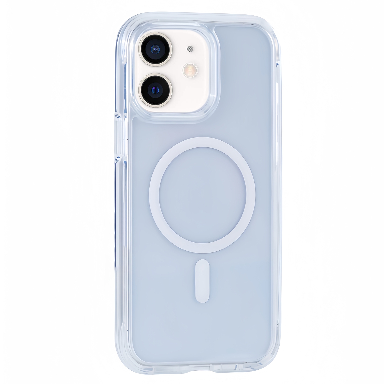 For iPhone 12 / 12 Pro Vacuum Airbag Y2 Series Transparent MagSafe Magnetic Phone Case(Transparent) - Shopkiz.com