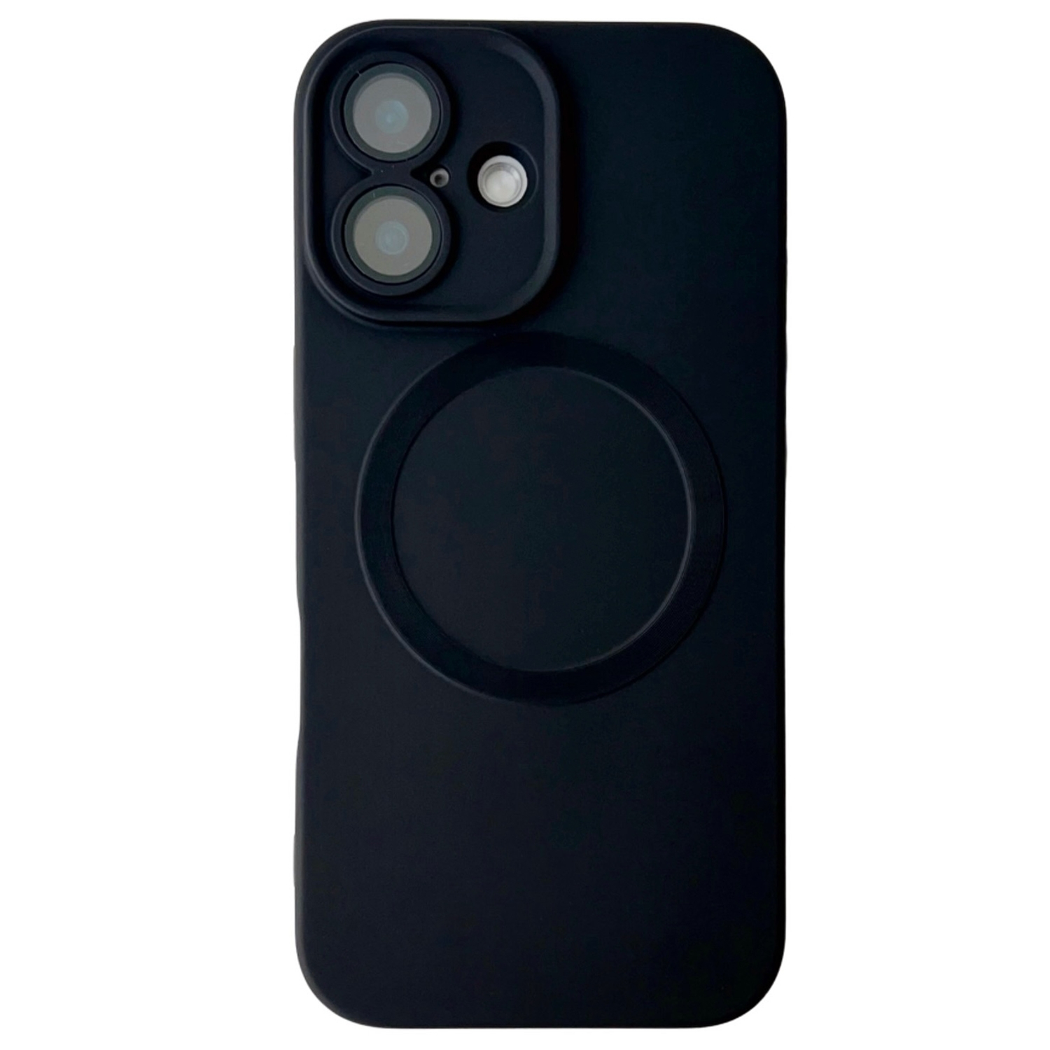 For iPhone 16 Metallic Paint CD Texture MagSafe TPU Phone Case(Black) - Shopkiz.com