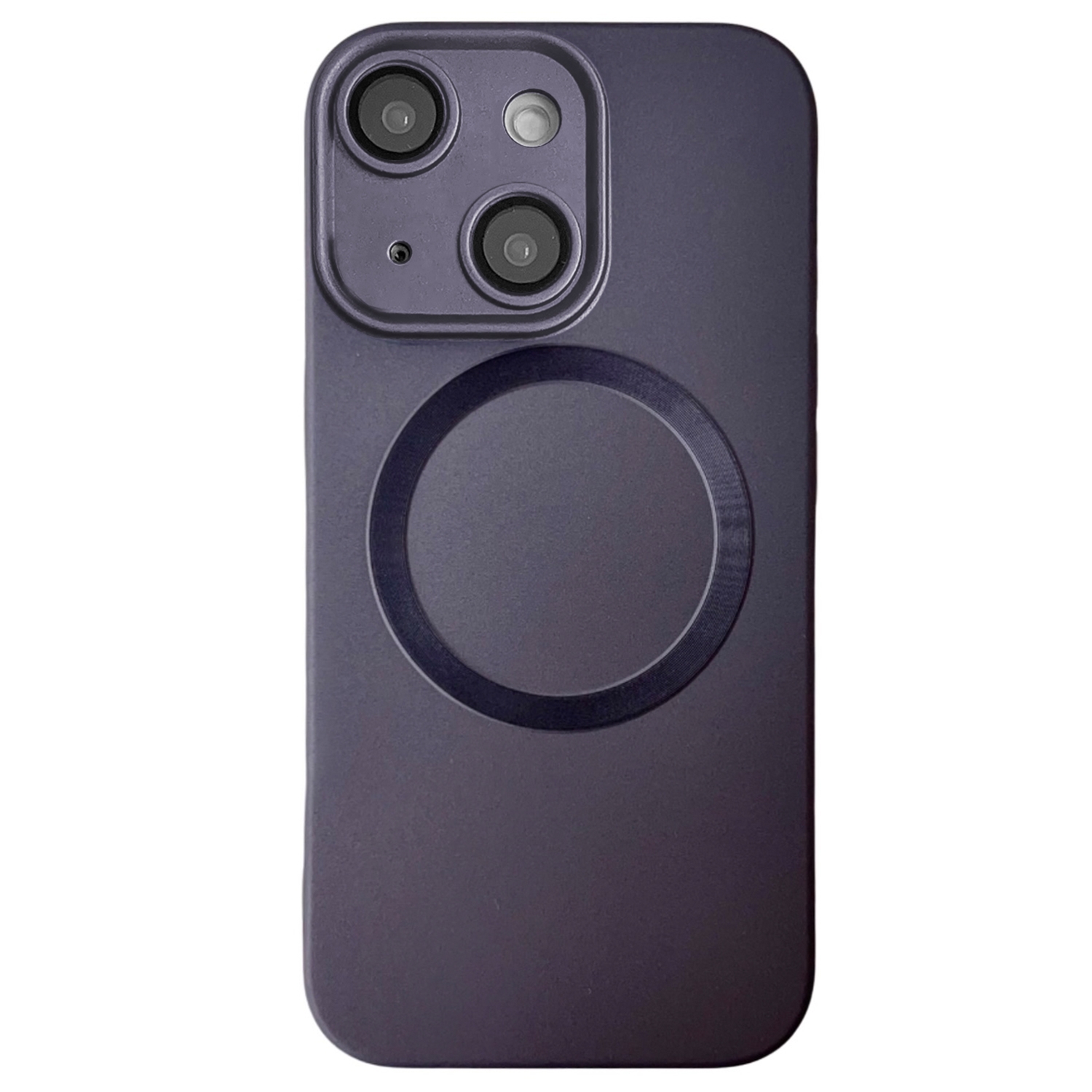 For iPhone 15 Plus Metallic Paint CD Texture MagSafe TPU Phone Case(Grey) - Shopkiz.com