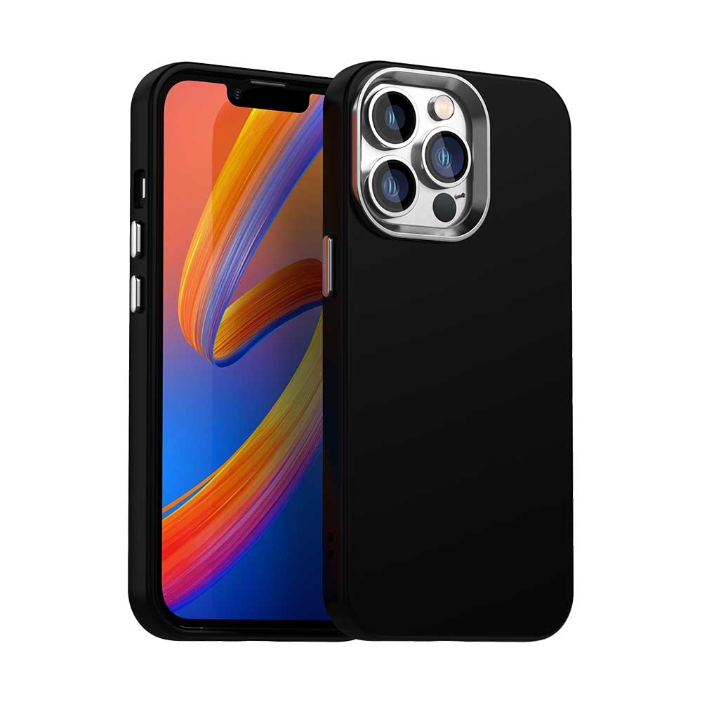 For iPhone 12 Pro Colorful Series Shockproof Phone Case(Black) - Shopkiz.com
