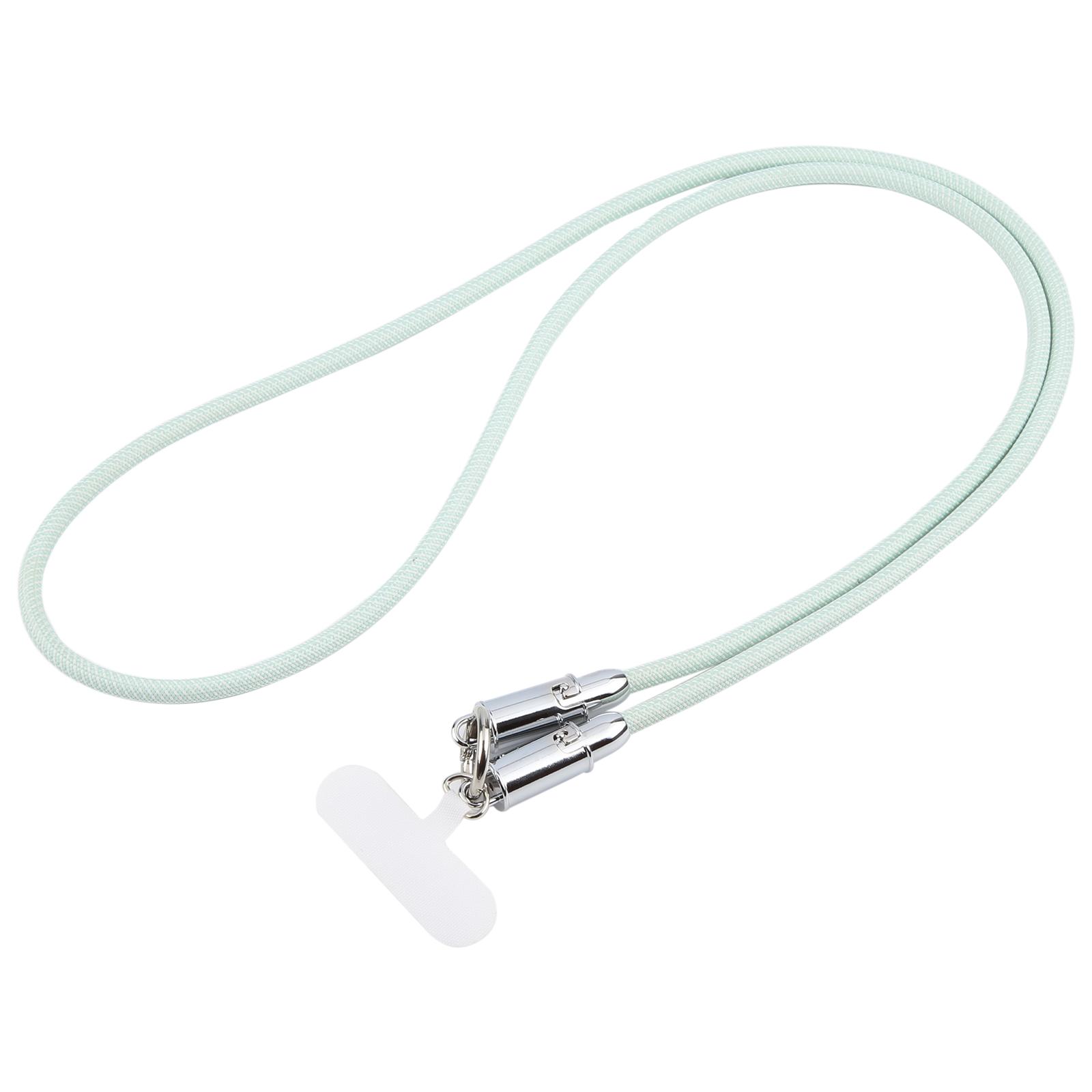 Type-C to Type-C Data Charging Cable Crossbody Adjustable Phone Long Lanyard(Light Green) - Shopkiz.com