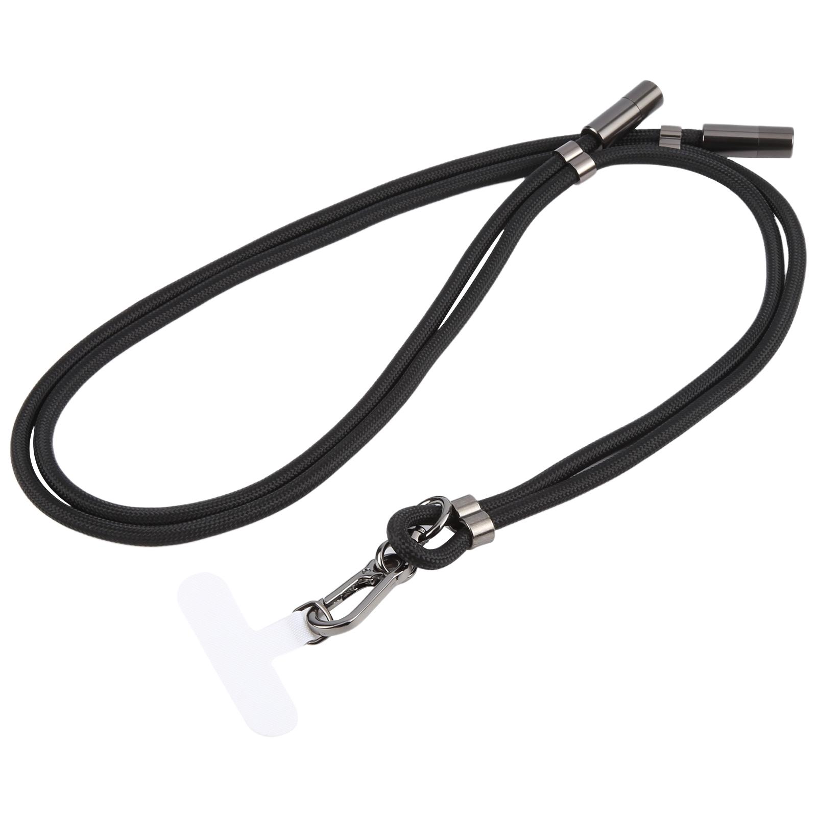 Type-C to Type-C Data Charging Cable Crossbody Adjustable Phone Long Lanyard(Black) - Shopkiz.com