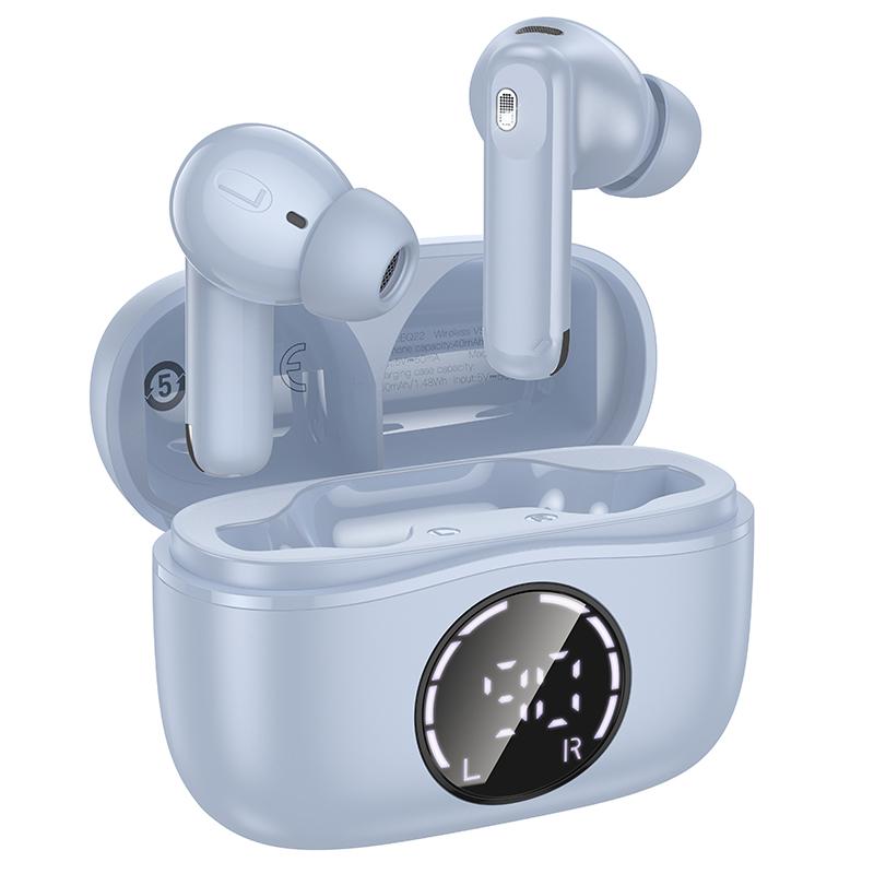 hoco EQ22 Singer True Wireless ANC+ENC Noise Reduction Bluetooth Earphone(Blue) - Shopkiz.com