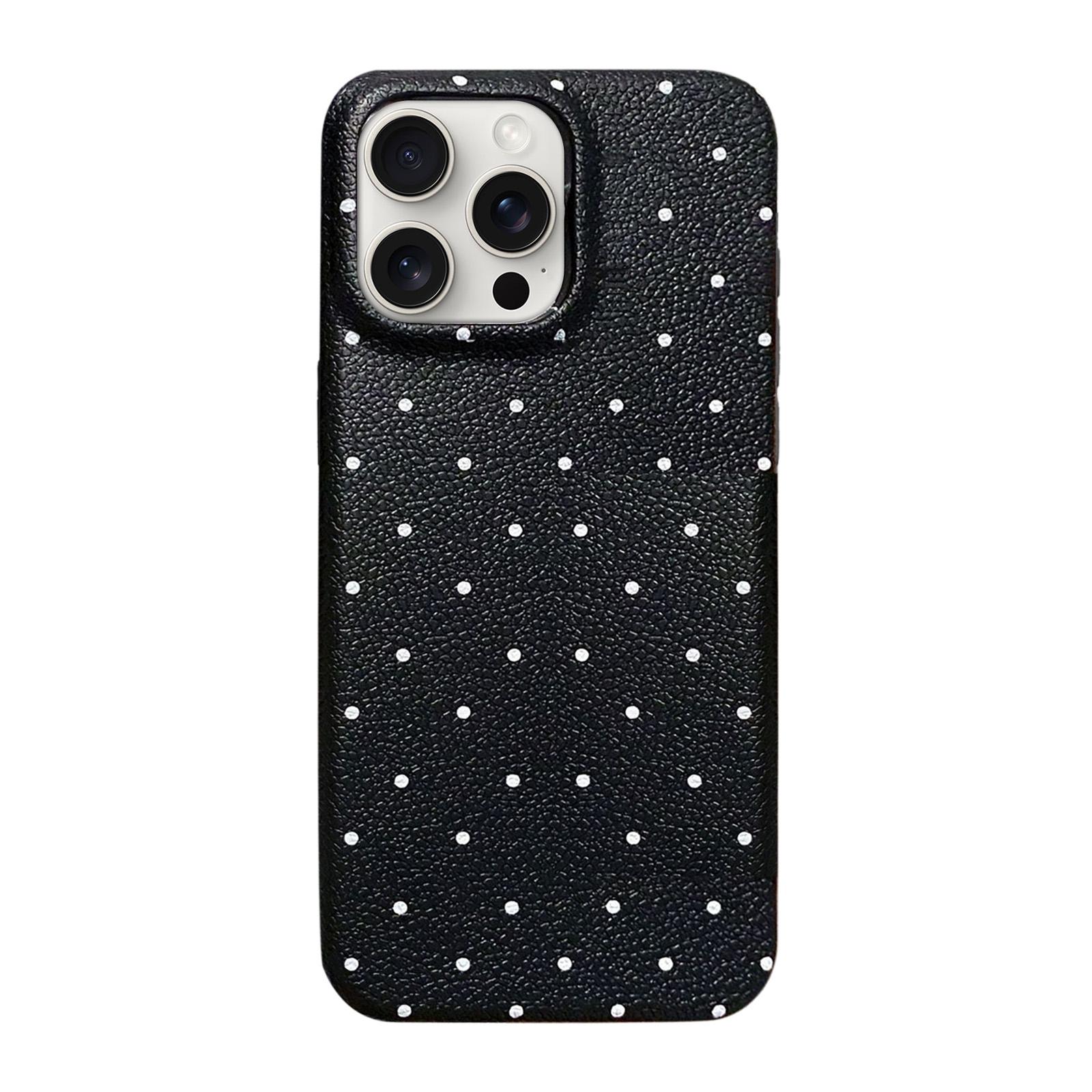 For iPhone 12 Pro Dopamine Dots Pattern Silicone Phone Case(Black) - Shopkiz.com