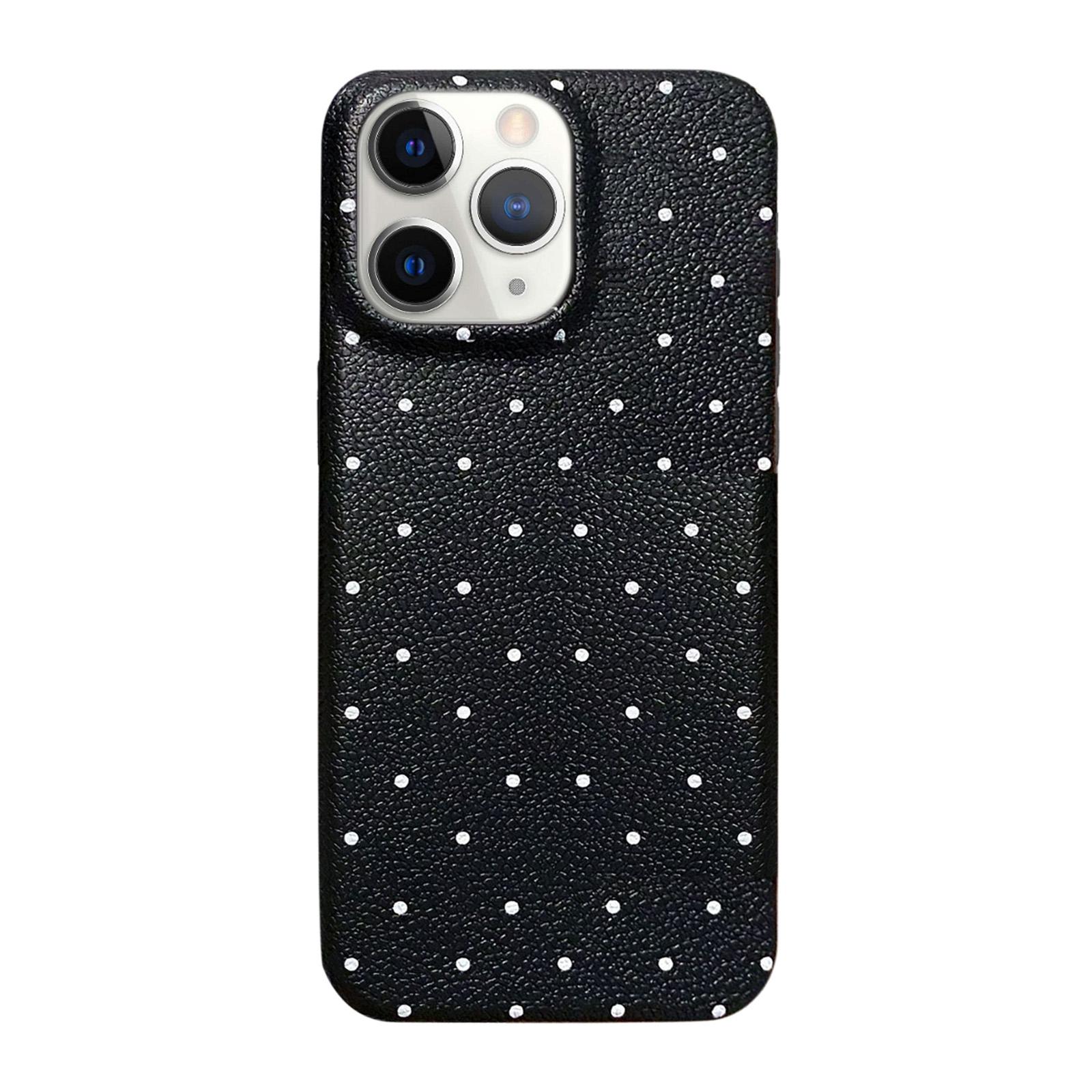 For iPhone 11 Pro Max Dopamine Dots Pattern Silicone Phone Case(Black) - Shopkiz.com