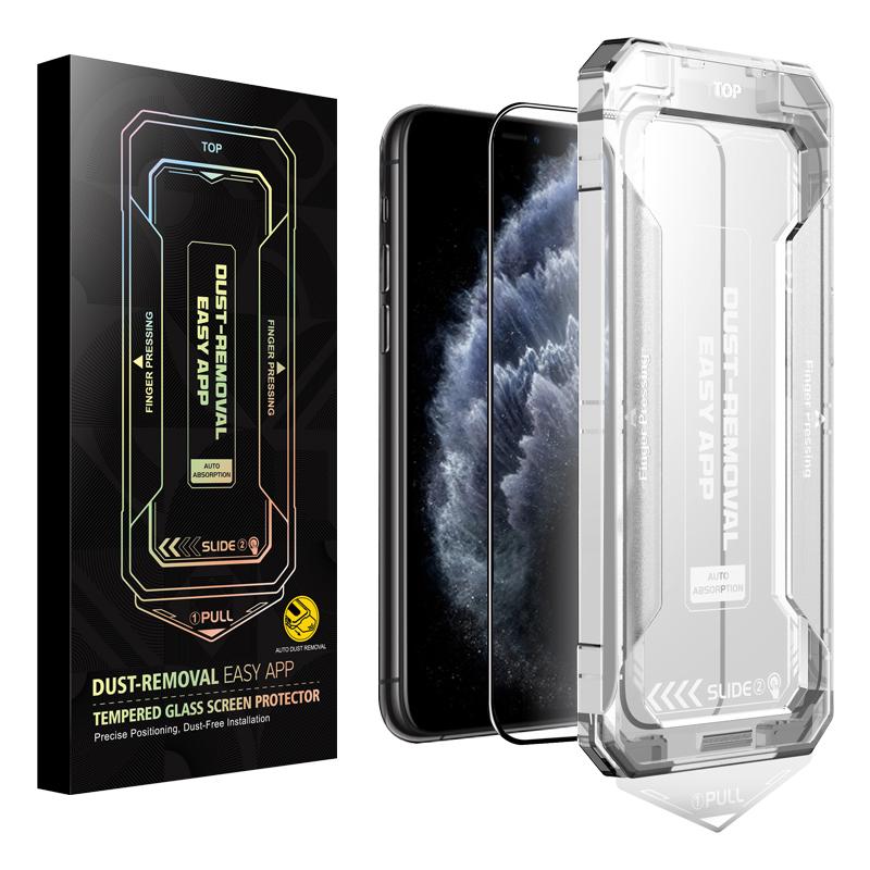 For iPhone 11 Pro / XS / X Easy Install HD Tempered Glass Film - Shopkiz.com