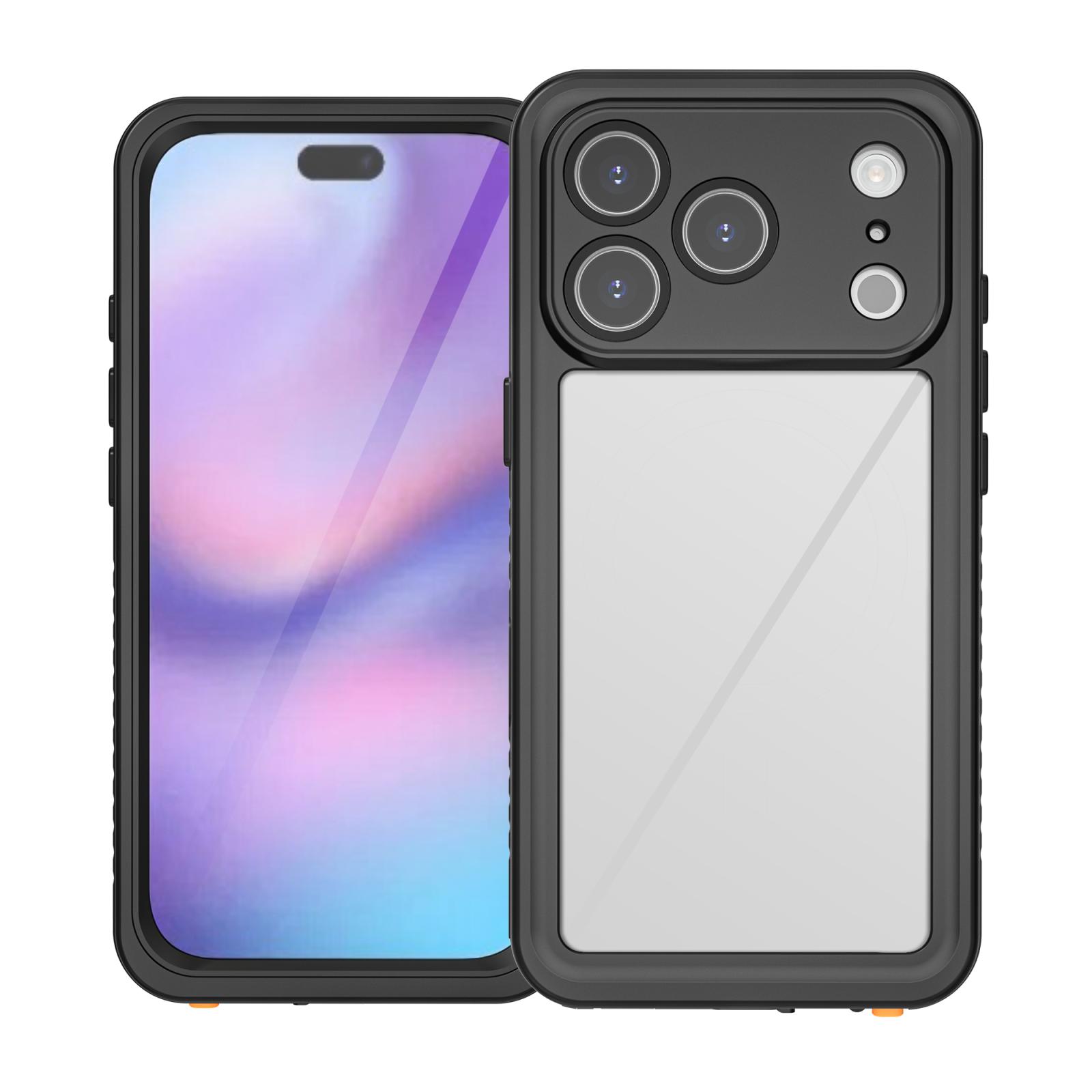 For iPhone 17 Pro RedPepper Waterproof Phone Case(Black) - Shopkiz.com
