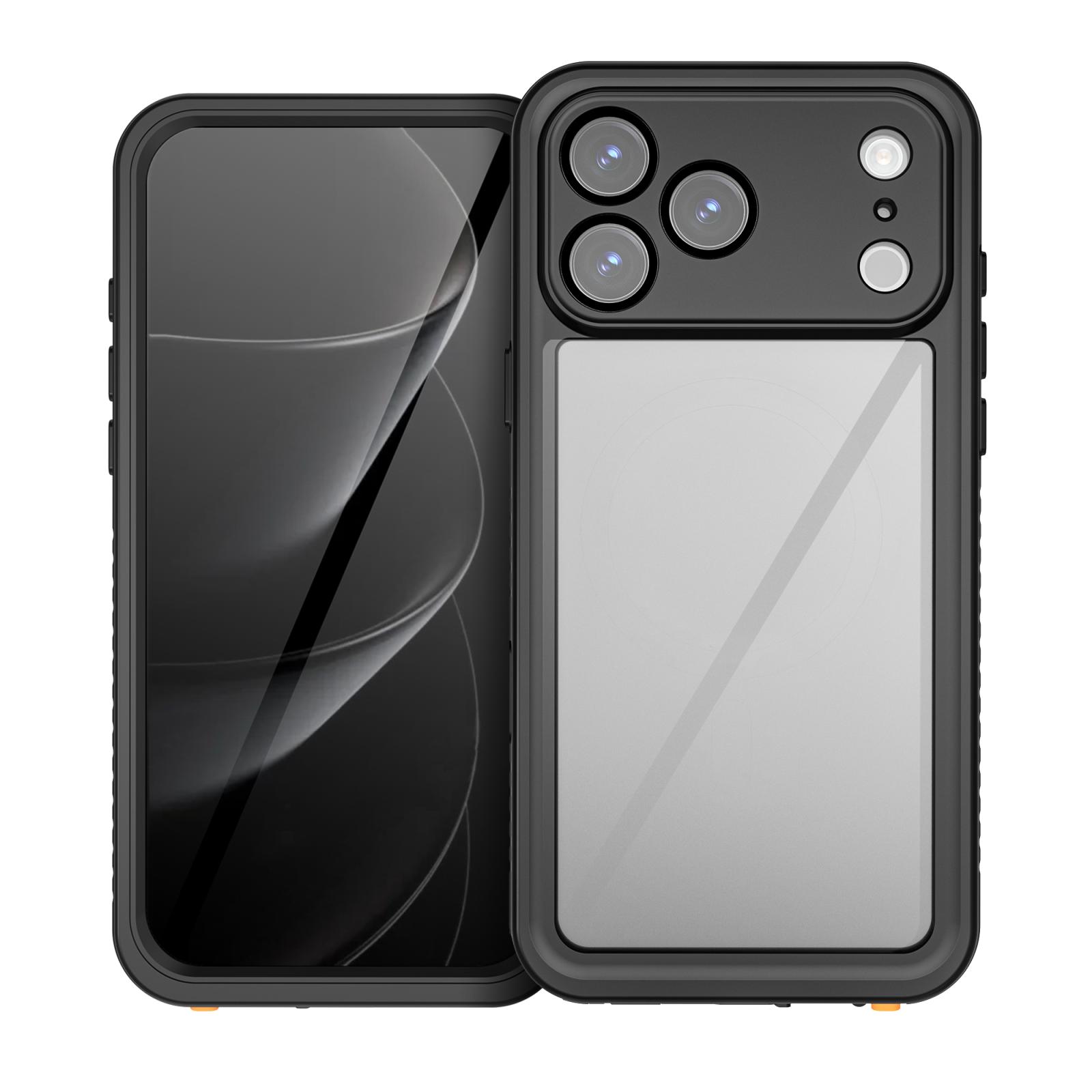For iPhone 17 Pro Max RedPepper Waterproof Phone Case(Black) - Shopkiz.com