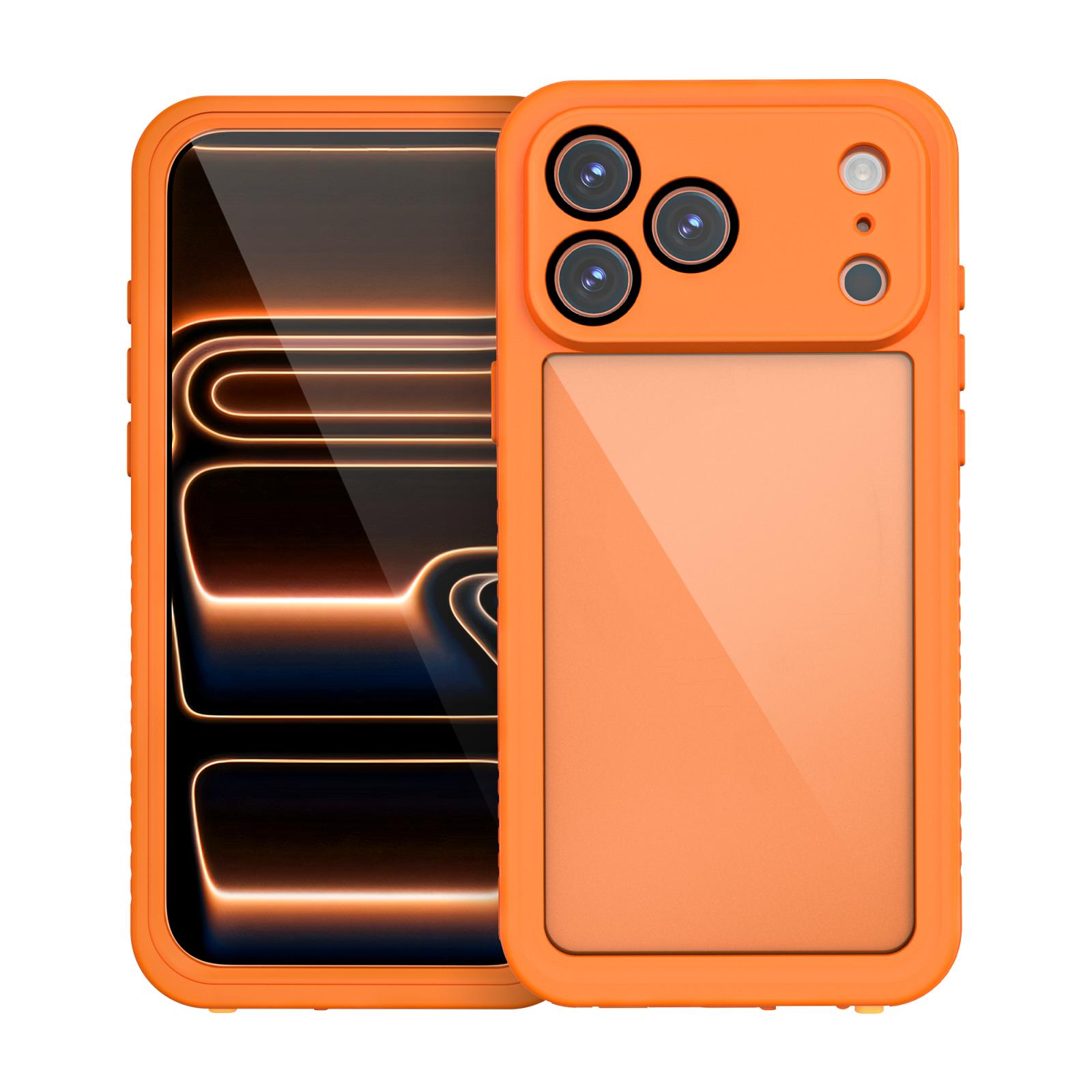 For iPhone 17 Pro Max RedPepper Waterproof Phone Case(Orange) - Shopkiz.com
