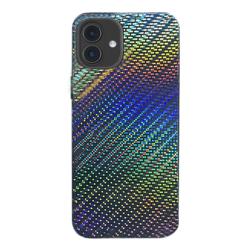 For iPhone 16 Plus Colorful Sticker Phone Back Film(Laser Dots) - Shopkiz.com