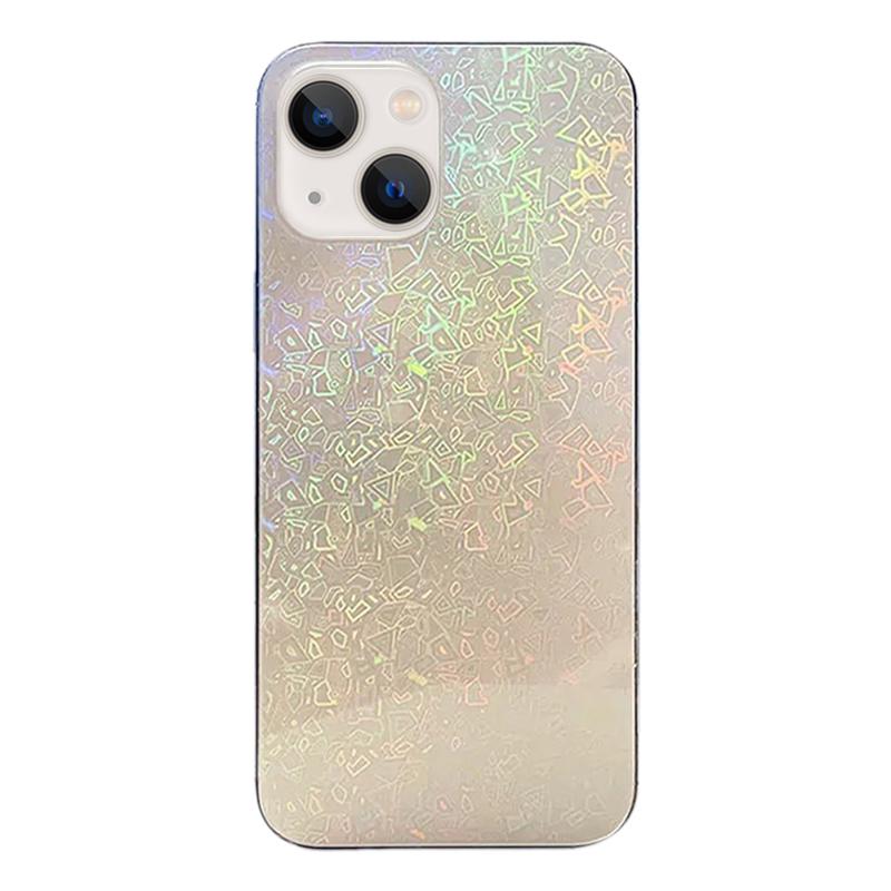 For iPhone 15 Plus Colorful Sticker Phone Back Film(Laser Cut Fragments) - Shopkiz.com