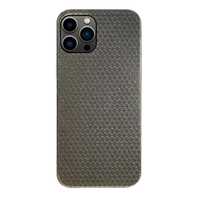 For iPhone 12 Pro Max Colorful Transparent Sticker Phone Back Film(Flash Diamond) - Shopkiz.com
