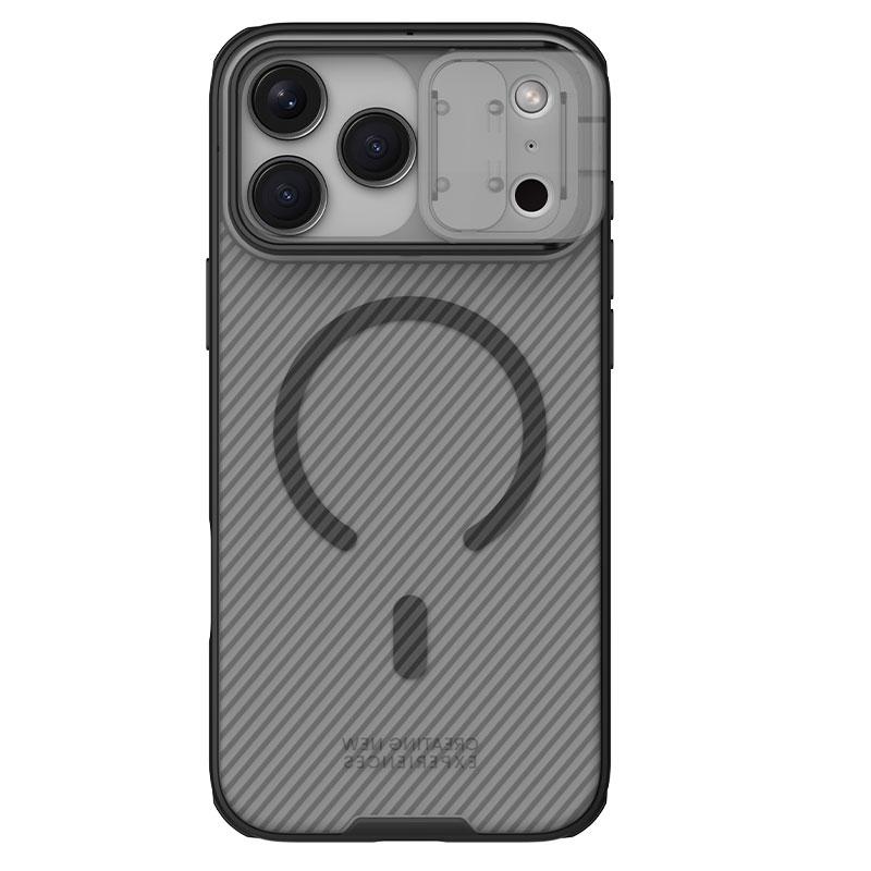 For iPhone 17e / 16e NILLKIN CamShield Pro Magnetic PC Phone Case(Transparent Black) - Shopkiz.com