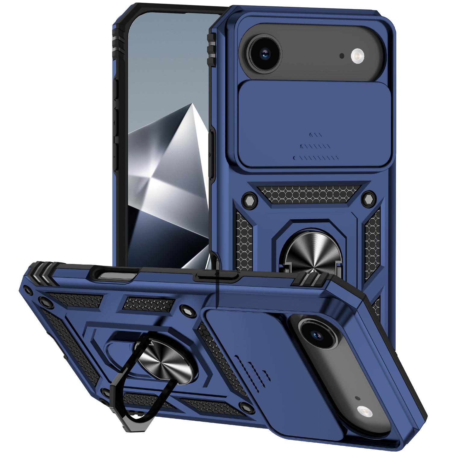 For iPhone Air Sliding Camshield Holder Phone Case(Blue) - Shopkiz.com