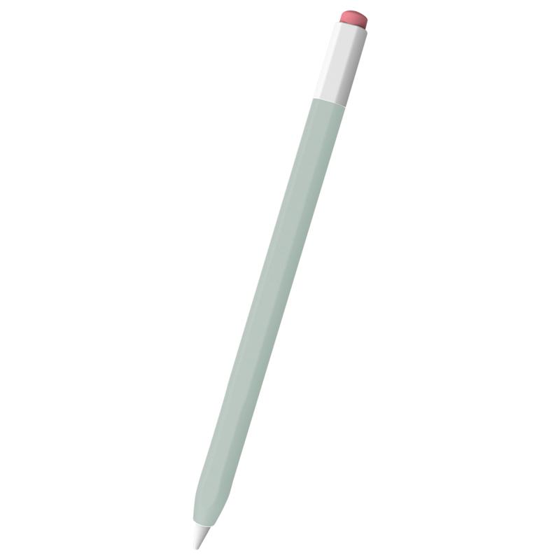 For Apple Pencil 2 / Pro Anti-roll Silicone Protective Stylus Pen Case(Green) - Shopkiz.com