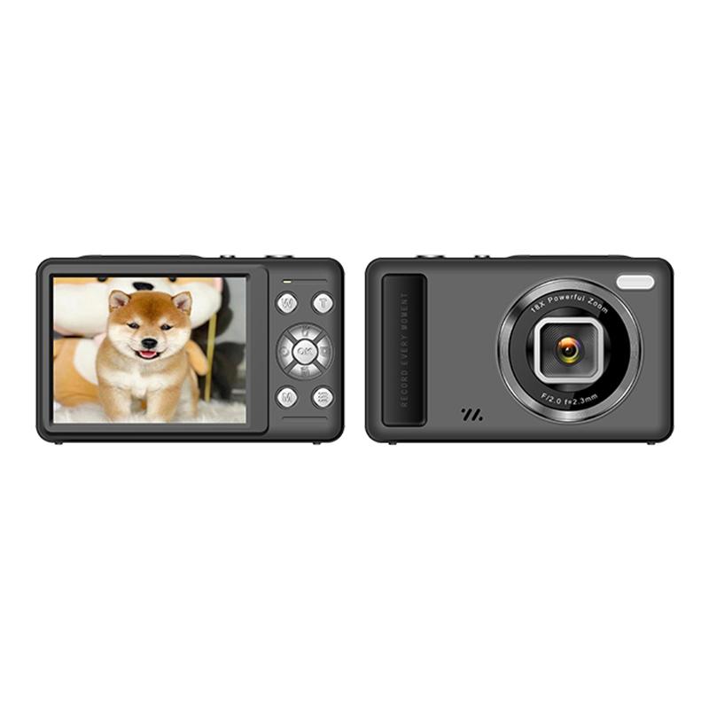 DC15 2.4 inch 18X Digital Zoom Camera 4K HD Video 64MP Shooting(Black) - Shopkiz.com