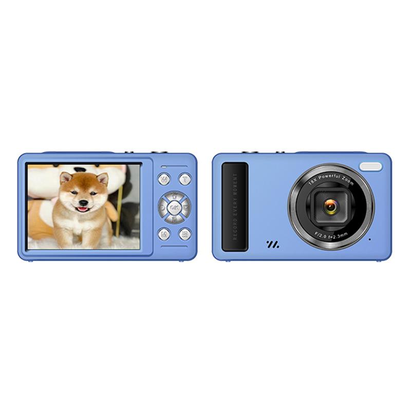 DC15 2.4 inch 18X Digital Zoom Camera 4K HD Video 64MP Shooting(Blue) - Shopkiz.com