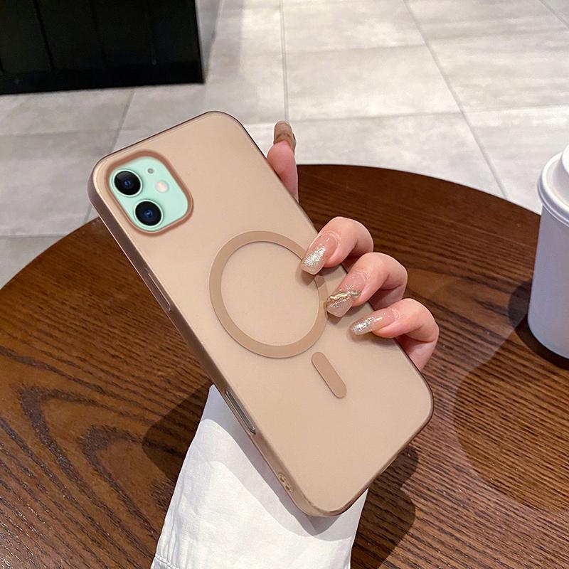 For iPhone 11 Ice Fog MagSafe PC Phone Case(Gold) - Shopkiz.com