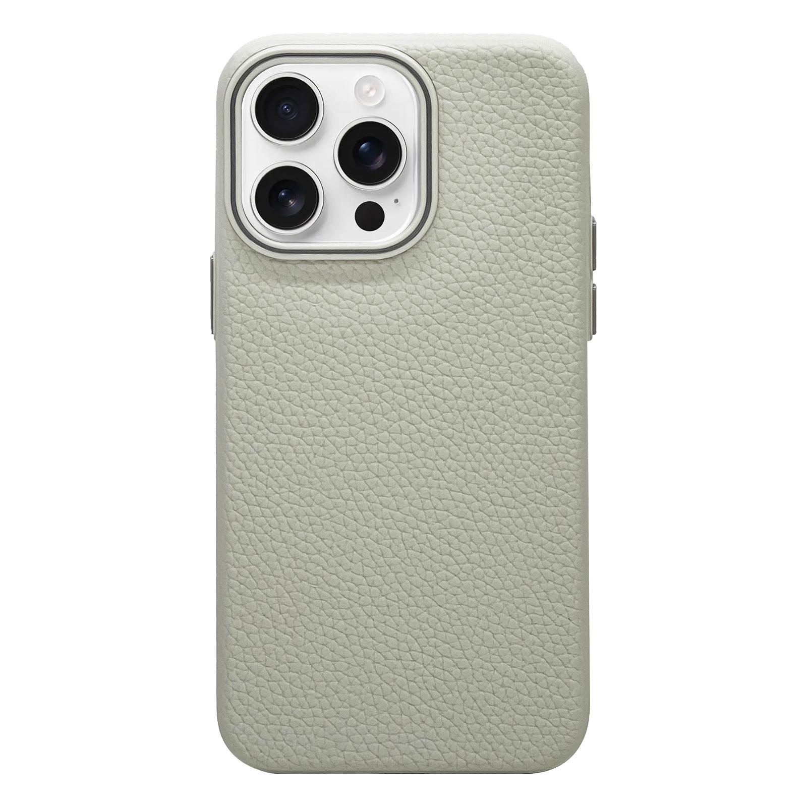 For iPhone 13 Pro Max Litchi Texture TPU Phone Case(Rock White) - Shopkiz.com