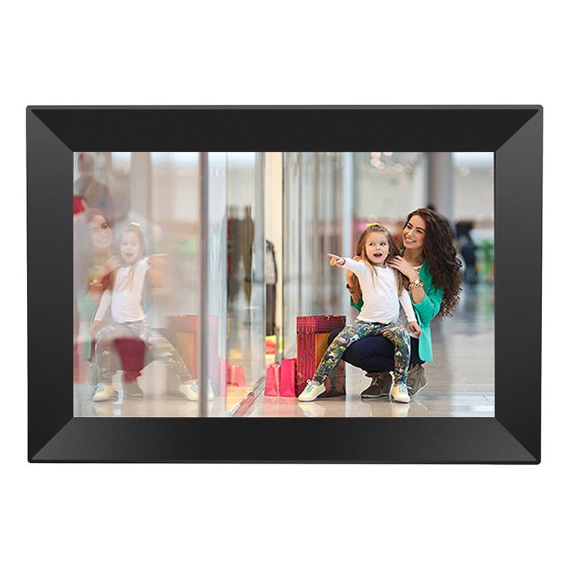 xclt1010 10.1 inch IPS Display Honeycomb Pattern WiFi Cloud Photo Frame, RK3126C Quad Core up to 1.5GHz, 1GB+16GB, Plug:UK Plug(Black) - Shopkiz.com