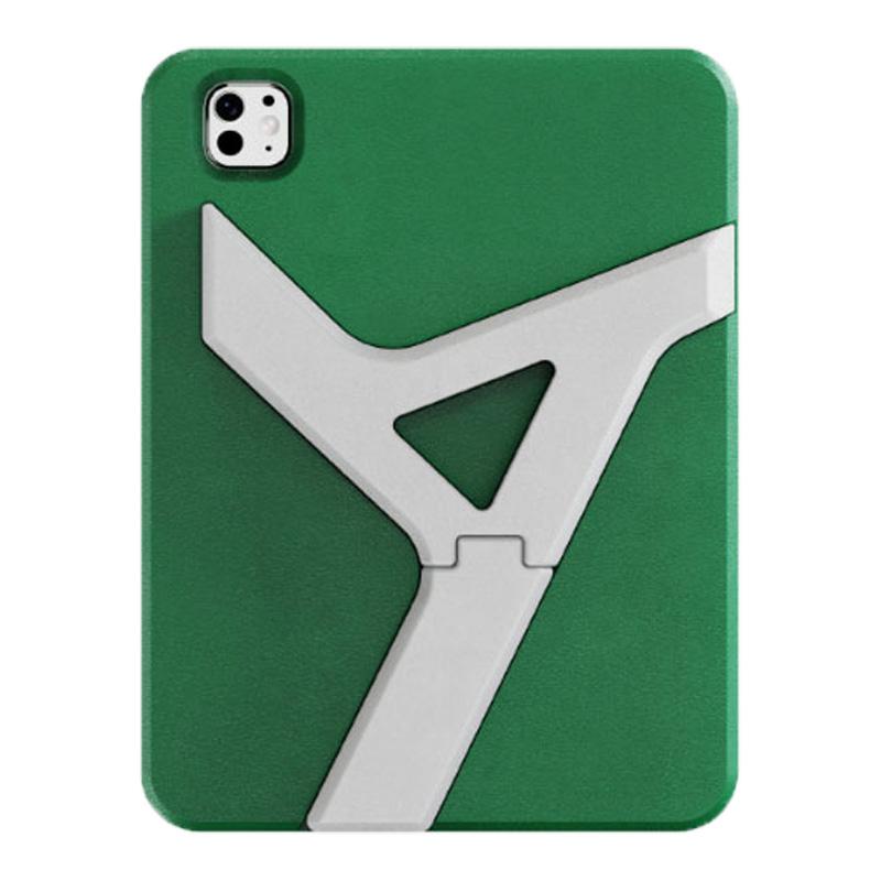 For iPad Air 11 2024 / 2025 / 2026 YOYOISLES Air Rum Series EVA Tablet Case(Green White) - Shopkiz.com