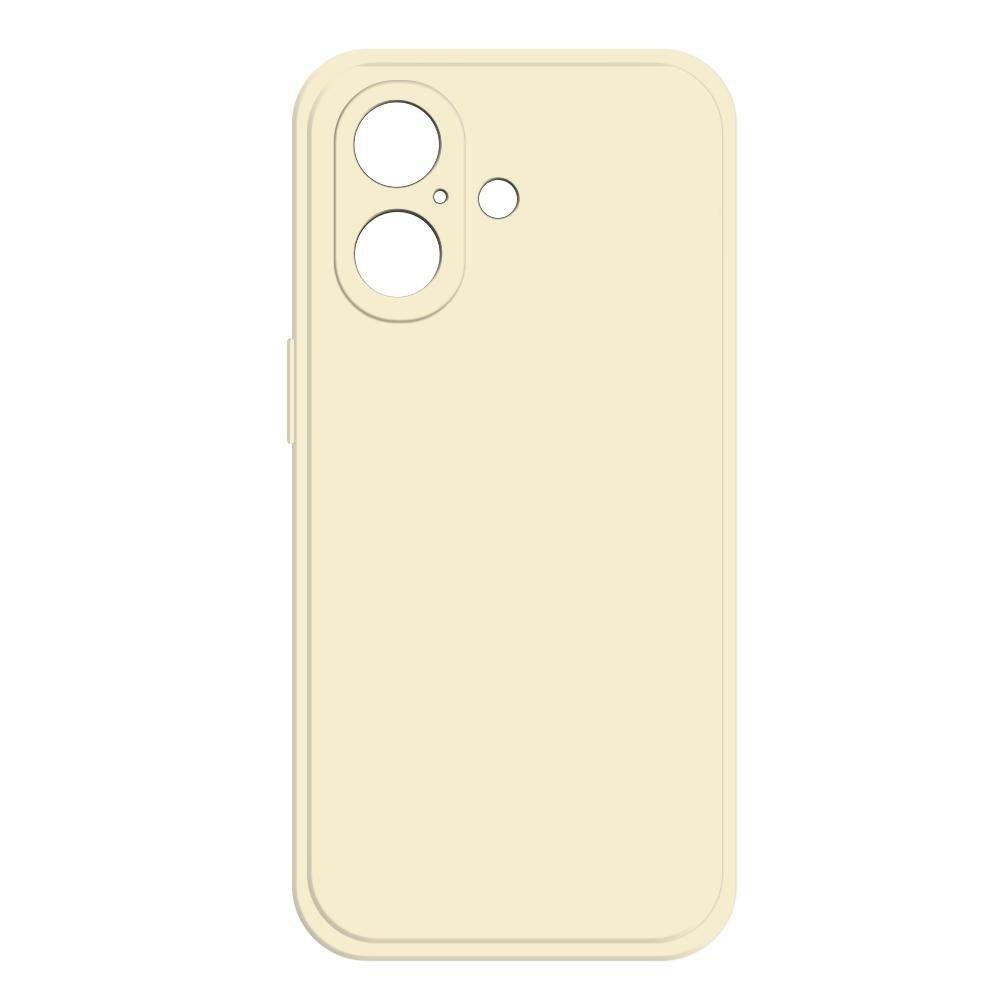 For iPhone 16 Imitation Liquid Silicone Phone Case(White) - Shopkiz.com