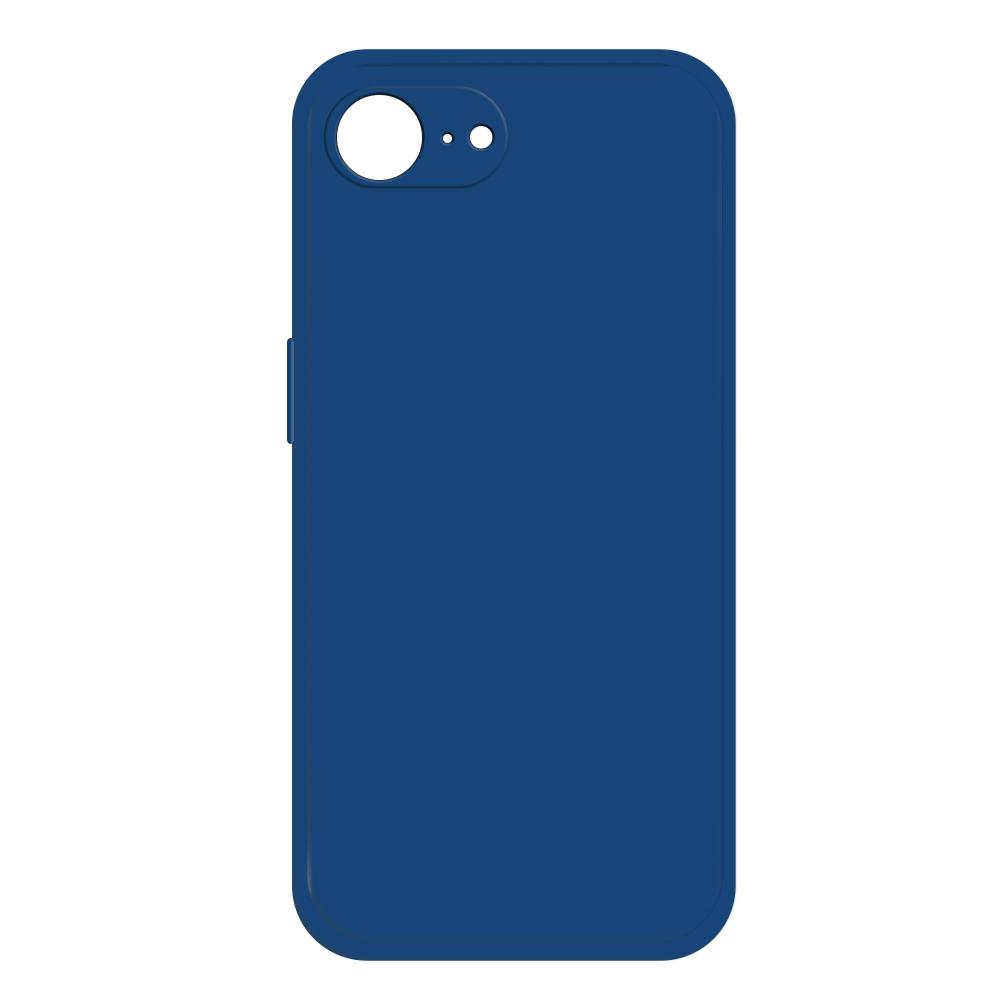 For iPhone 16e / 17e Imitation Liquid Silicone Phone Case(Blue) - Shopkiz.com
