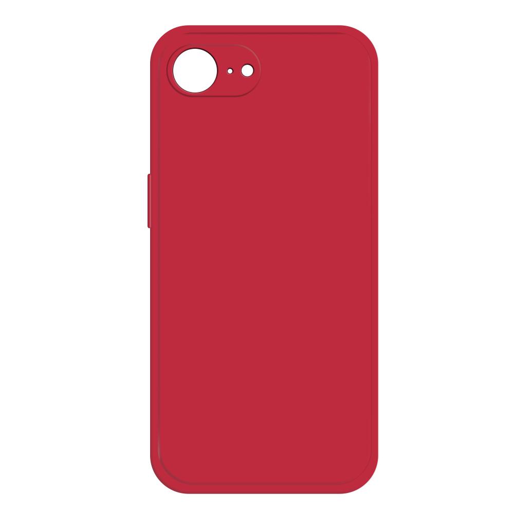For iPhone 16e / 17e Imitation Liquid Silicone Phone Case(Red) - Shopkiz.com