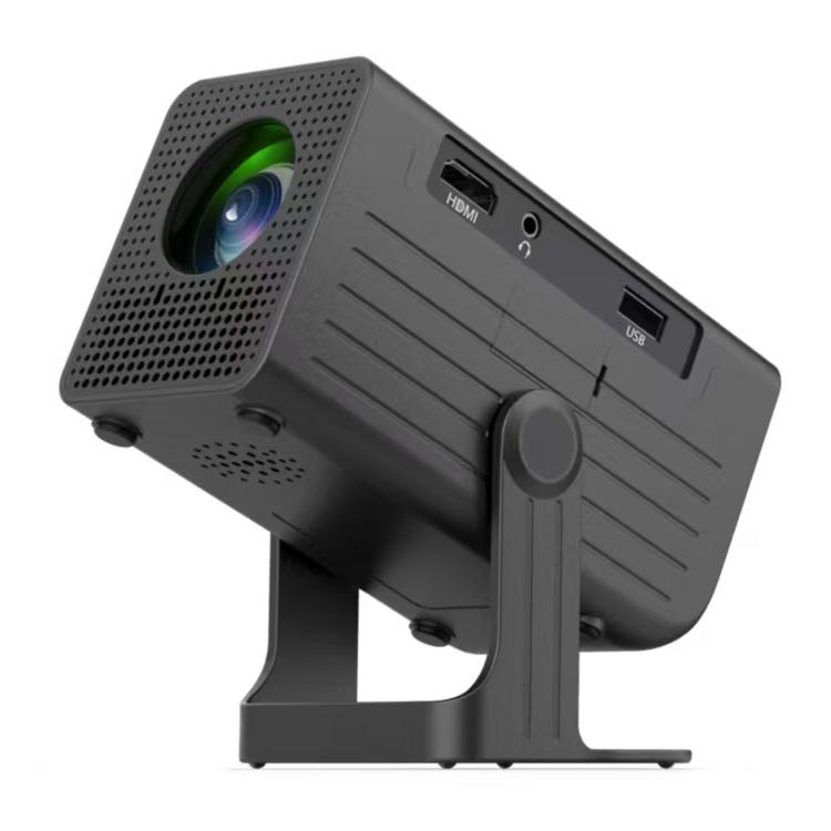 N6 1280x720P 70ANSI Android 11.0 Smart Mini Projector, Plug:UK Plug(Black) - Shopkiz.com