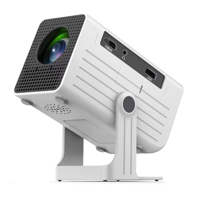 N6 1280x720P 70ANSI Android 11.0 Smart Mini Projector, Plug:EU Plug(White) - Shopkiz.com