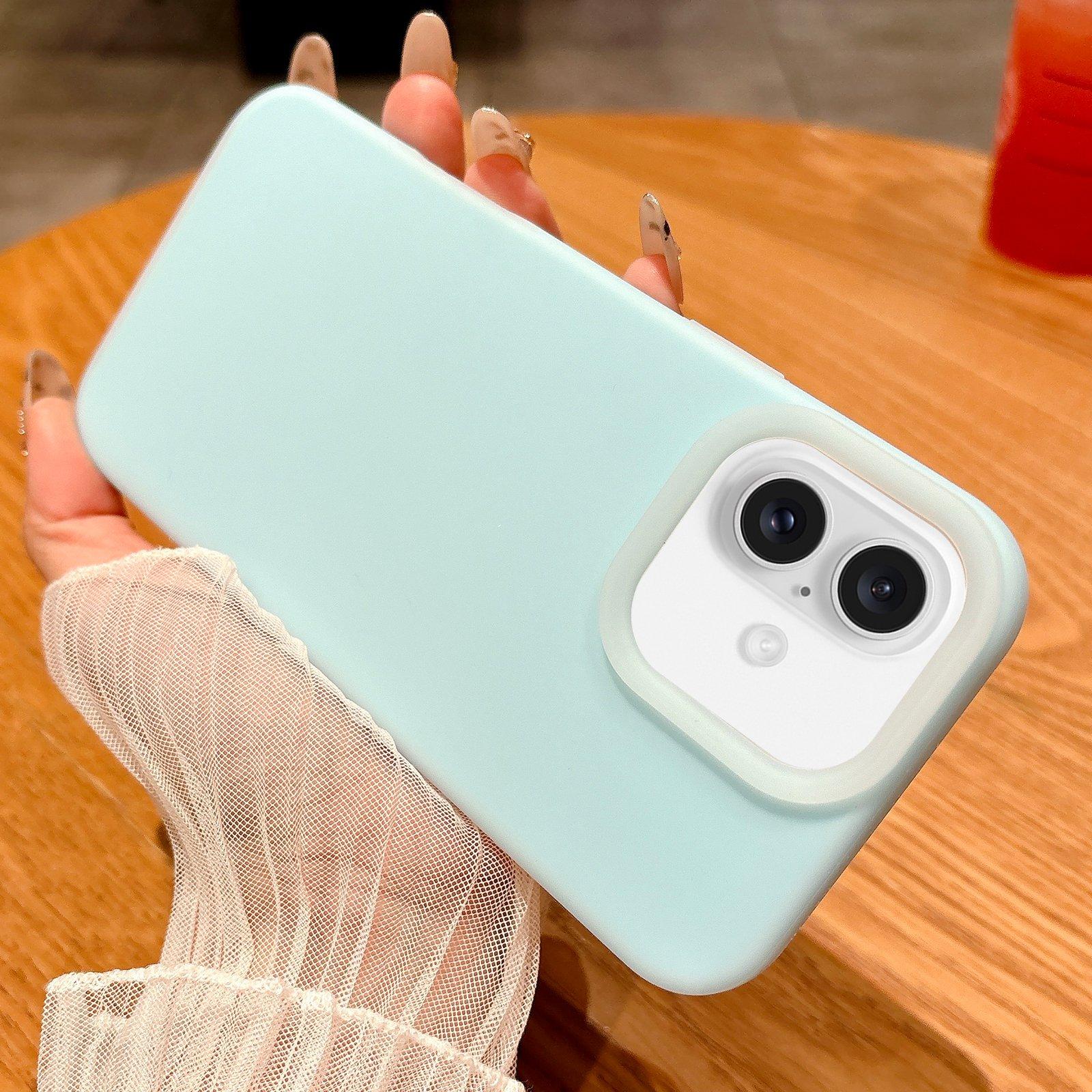 For iPhone 16 Jelly Silicone Skin-feel Phone Case(Sky Blue) - Shopkiz.com