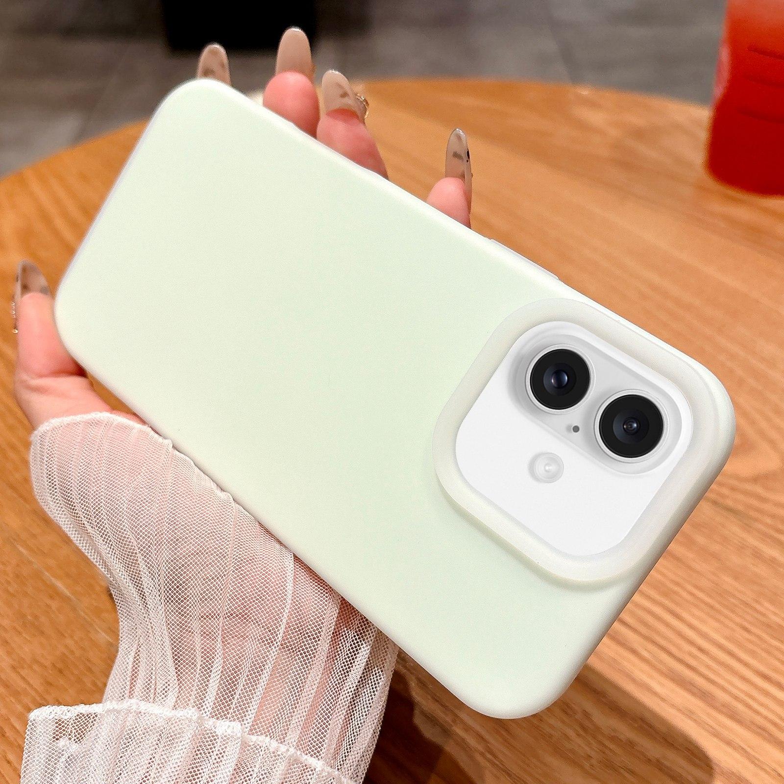 For iPhone 16 Plus Jelly Silicone Skin-feel Phone Case(Light Green) - Shopkiz.com