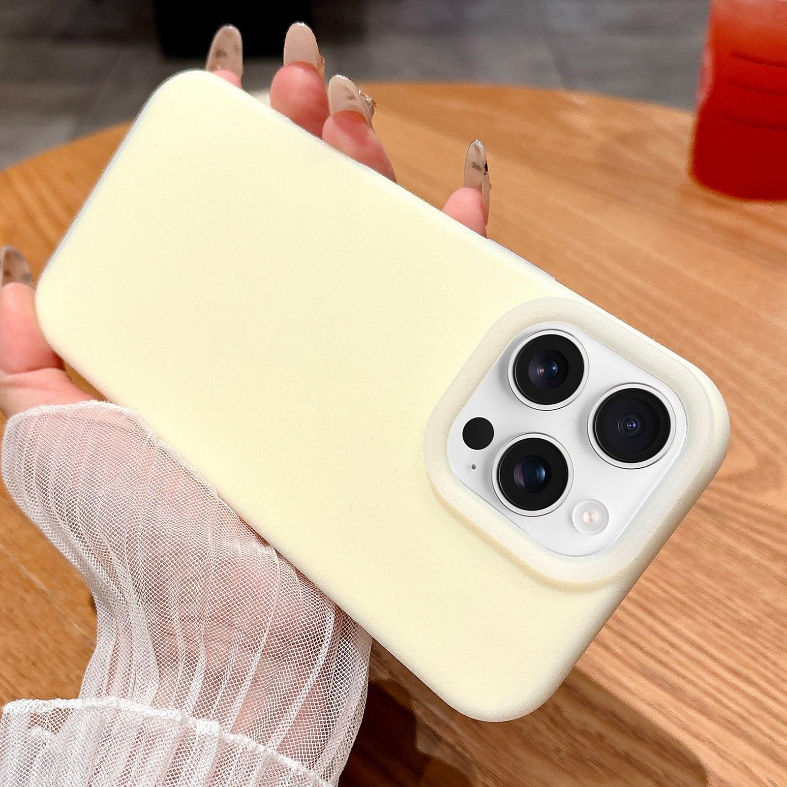 For iPhone 16 Pro Jelly Silicone Skin-feel Phone Case(Yellow) - Shopkiz.com