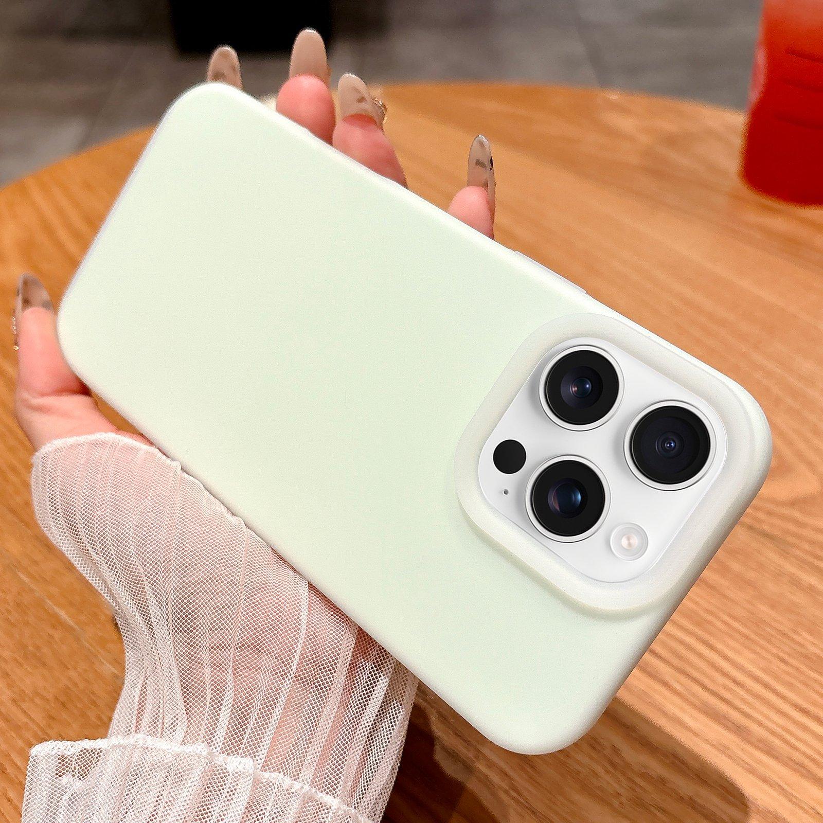 For iPhone 16 Pro Max Jelly Silicone Skin-feel Phone Case(Light Green) - Shopkiz.com