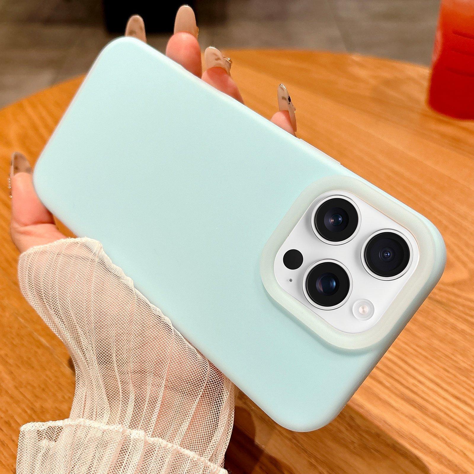For iPhone 16 Pro Max Jelly Silicone Skin-feel Phone Case(Sky Blue) - Shopkiz.com