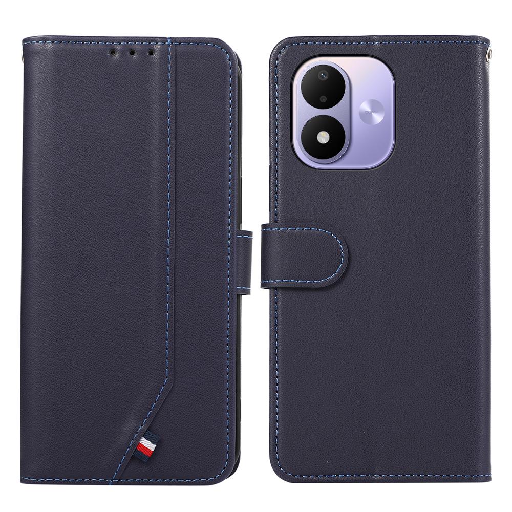 For Redmi Note 17 4G Global 171mm ABEEL Delicate Texture Splicing RFID Leather Phone Case(Blue) - Shopkiz.com