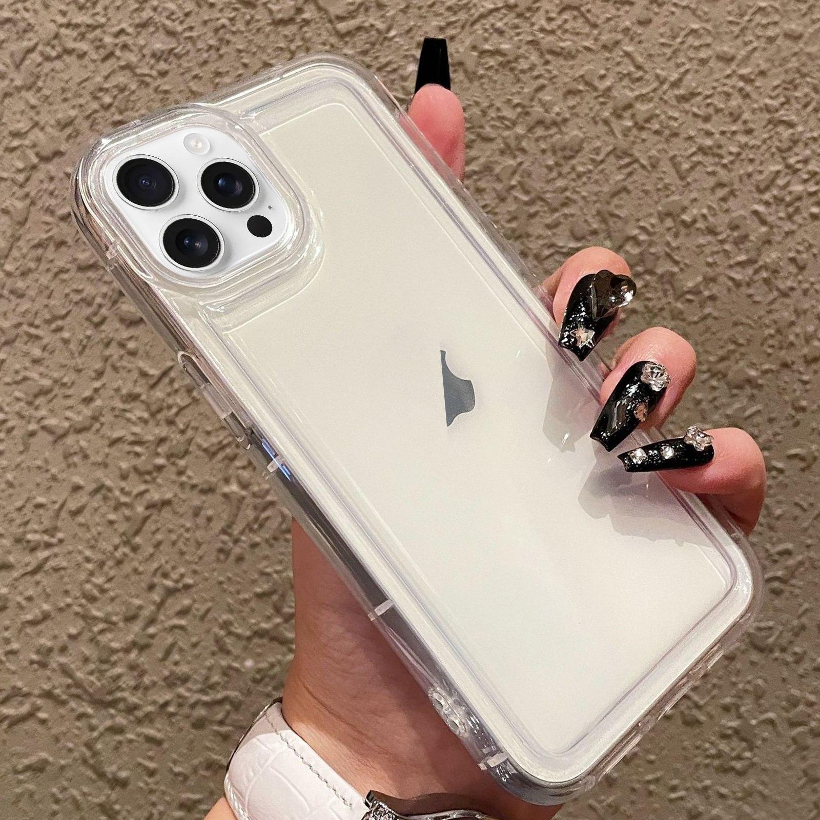 For iPhone 12 Pro Max Photo Frame Airbag Shockproof TPU Phone Case(Transparent) - Shopkiz.com