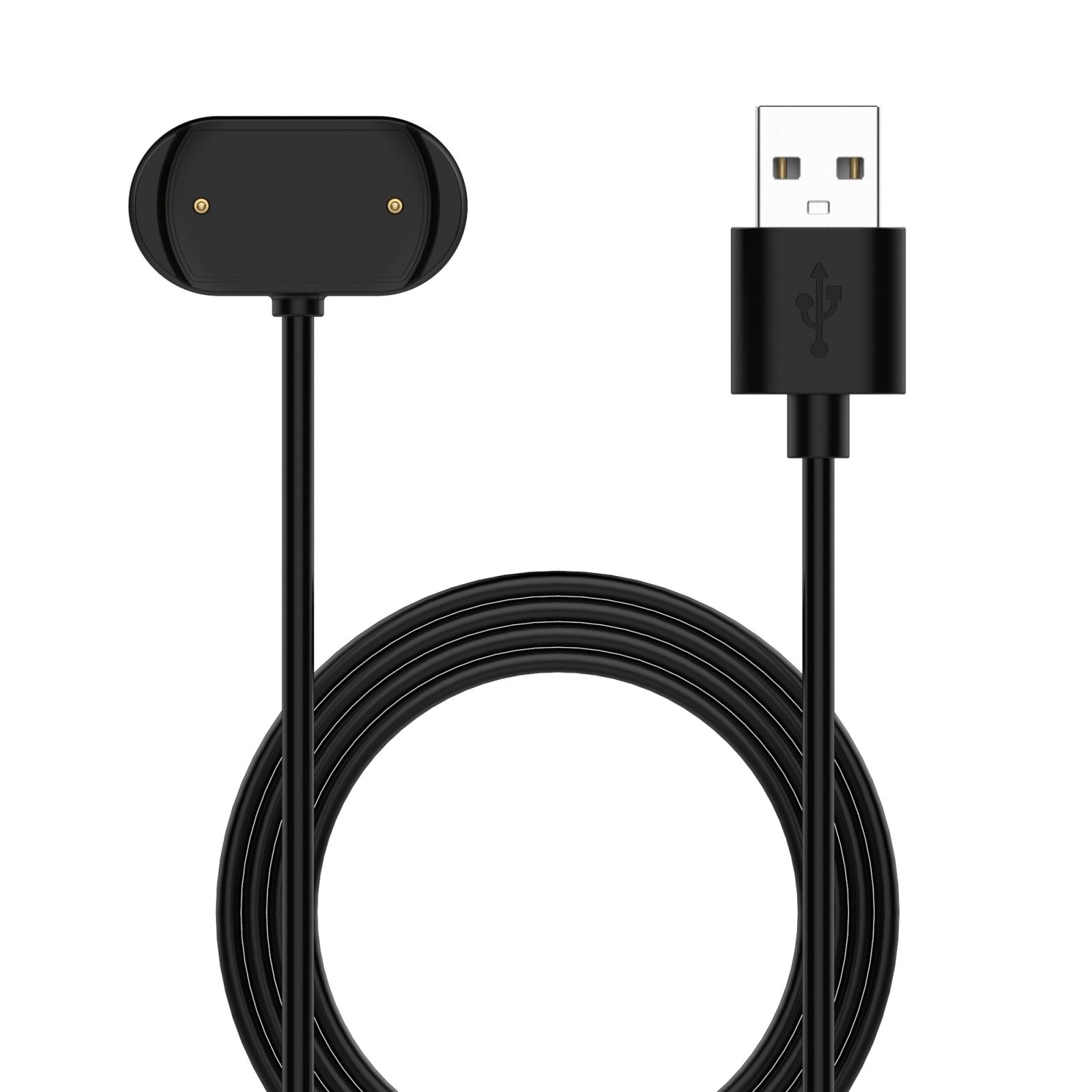 For Amazfit T-Rex 2 xDfind USB Port Watch Magnetic Charging Cable, Length: 1m(Black)