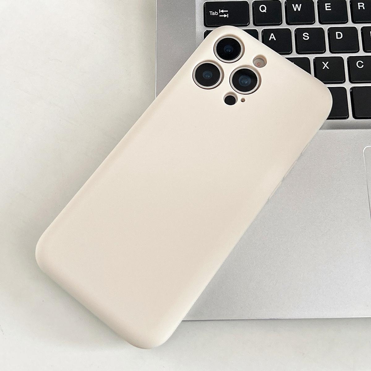 For iPhone 16 Pro Fine Hole Insert Card Slot TPU Phone Case(White) - Shopkiz.com